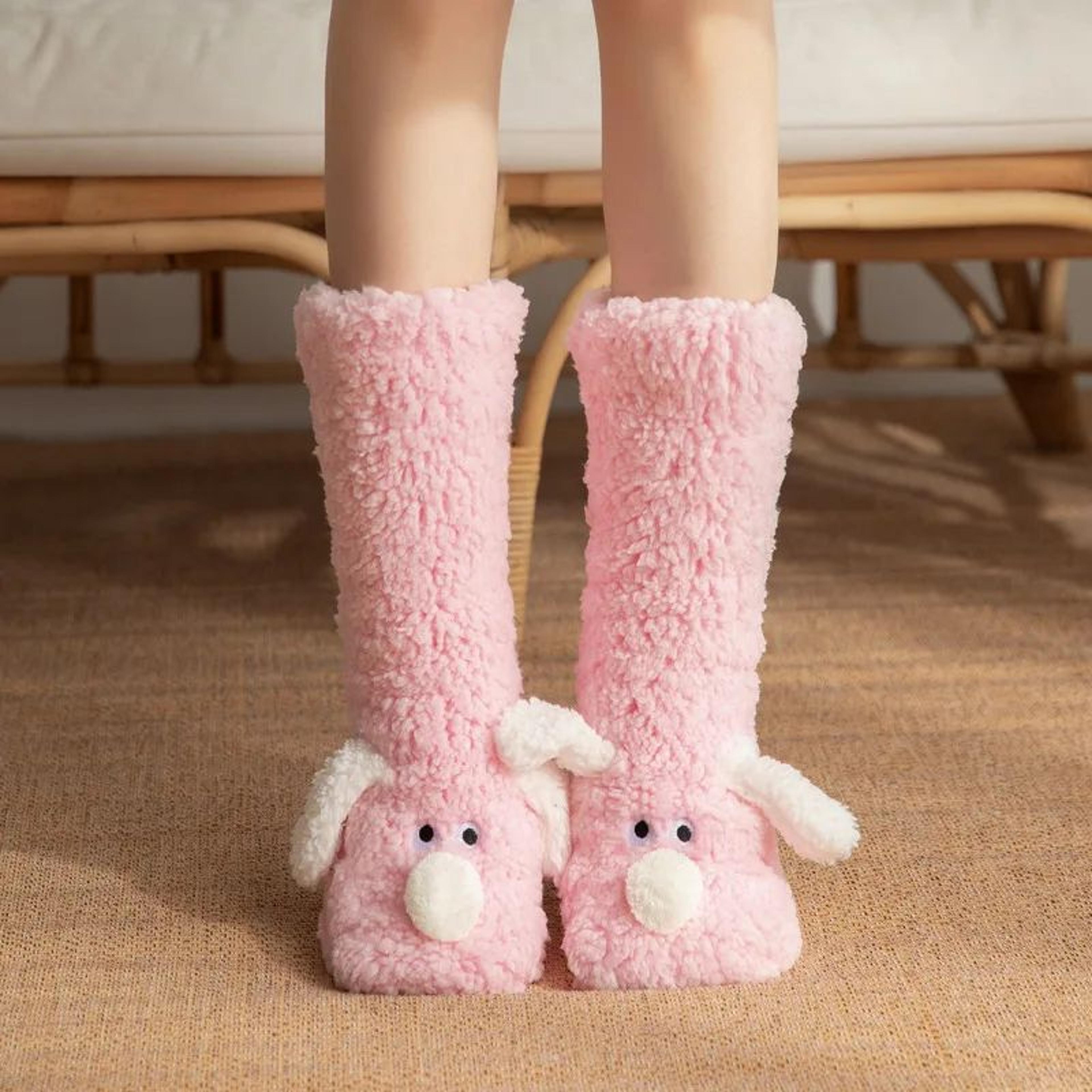 UltraSoft Thickened Coral Fleece Socks For Women  Cozy Winter Home  Sleep Socks 11