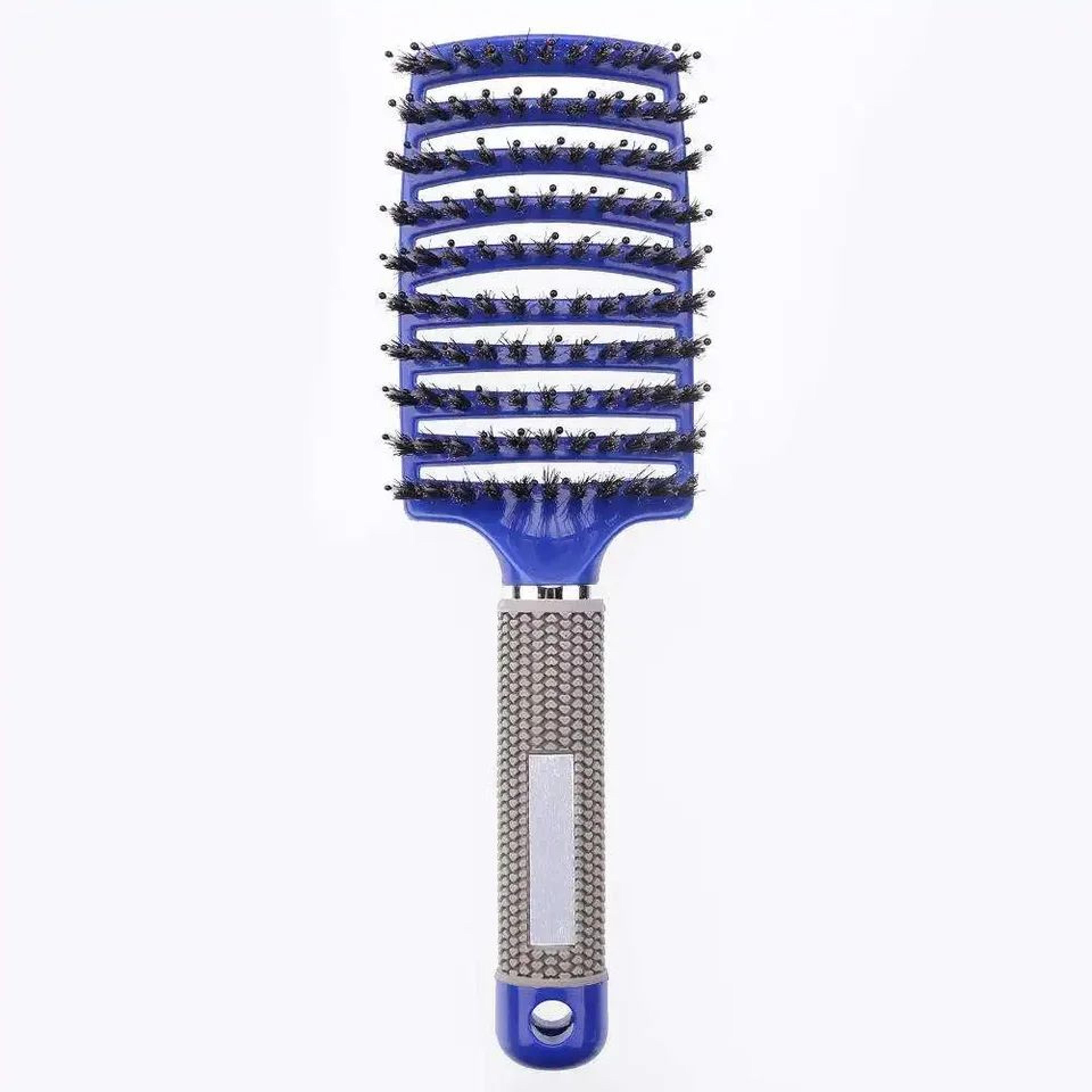 DualBristle Detangling Hair Brush For Wet  Curly Hair Smooths Frizz And Adds Shine 0