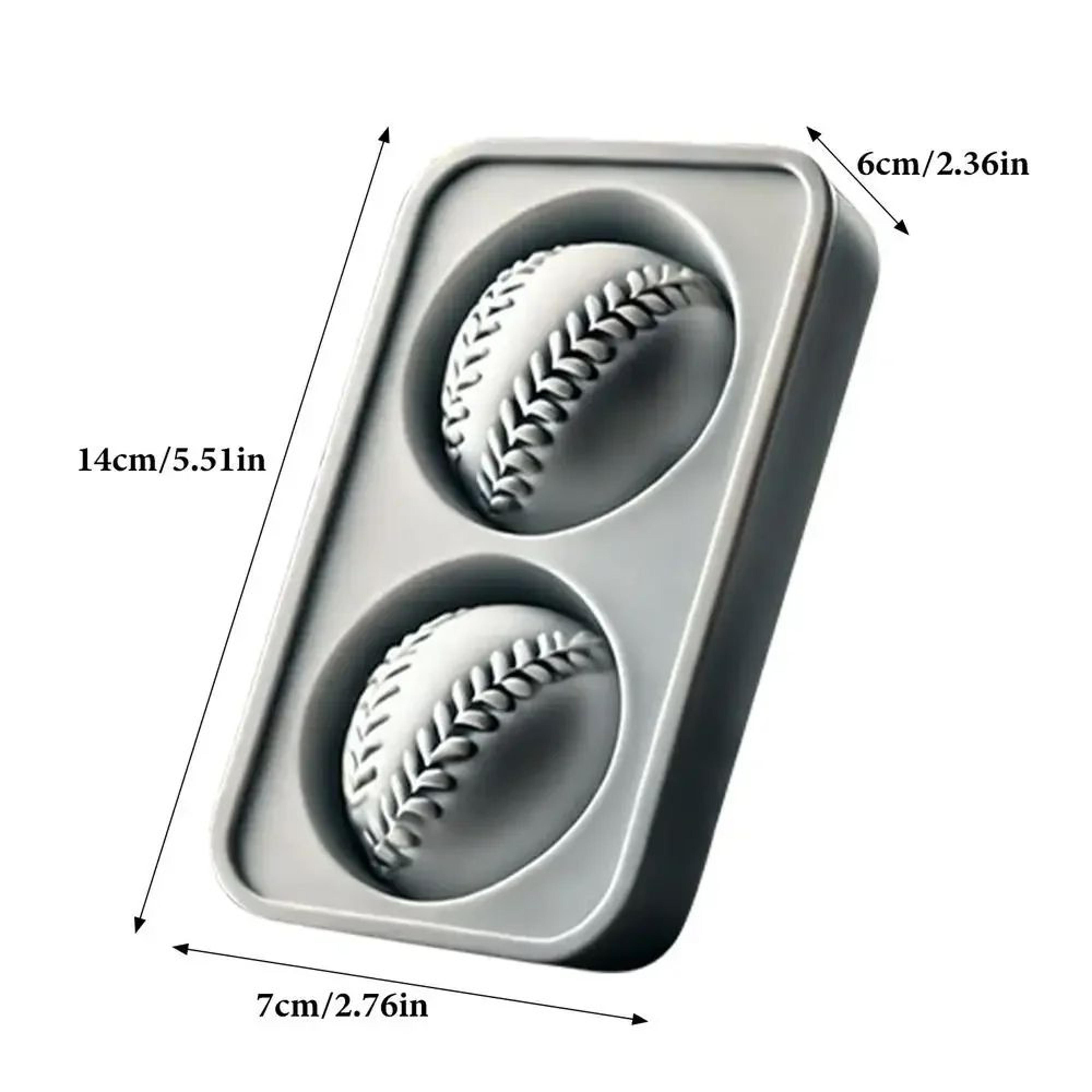 Hockey  Baseball Silicone Ice Mold Set For Cocktails  Hockey Puck Ice Mold  Baseball Ice Cube Tray 5