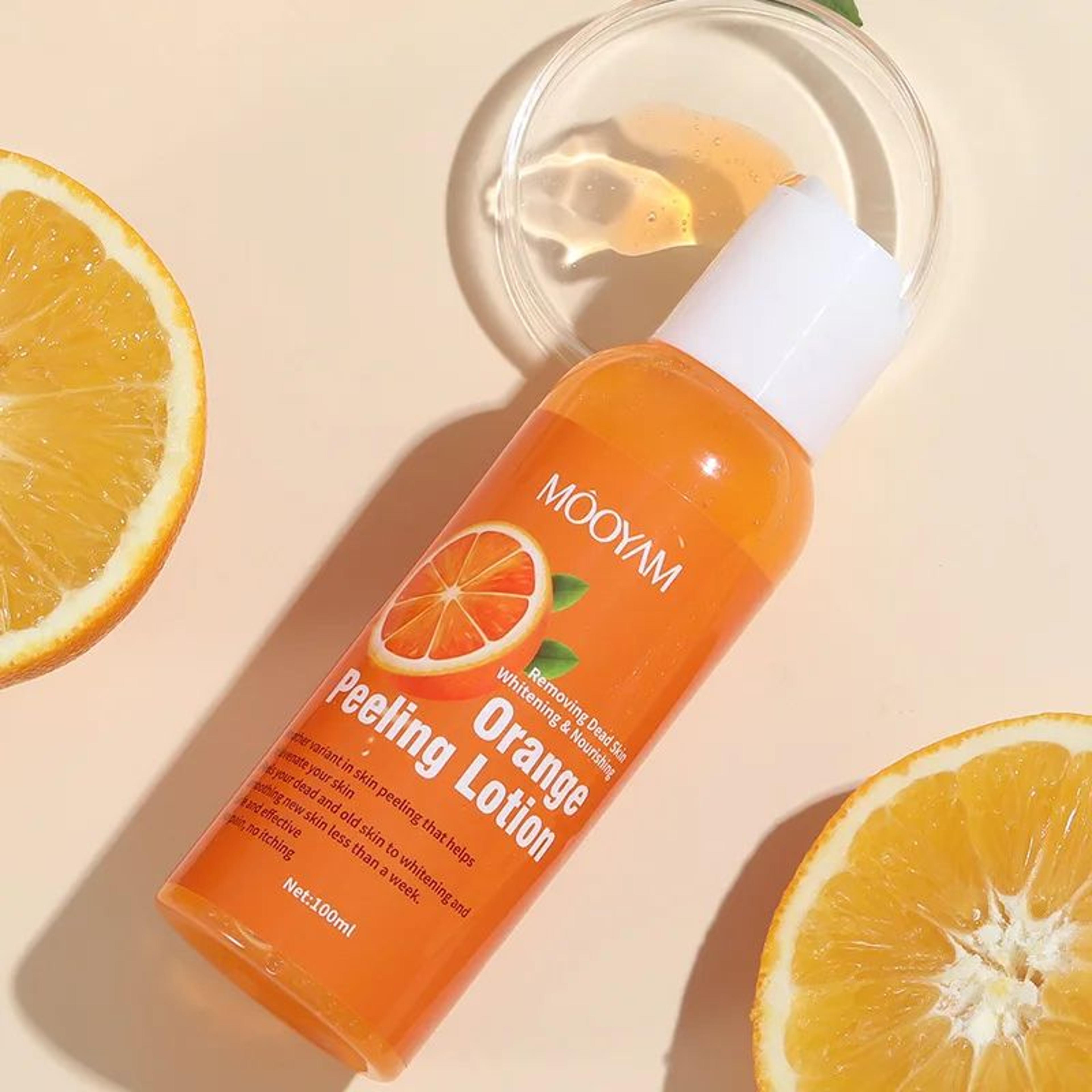 100ml Orange Peeling Oil Moisturizing Foot Exfoliator For Rough Elbows Knees  Heels 5