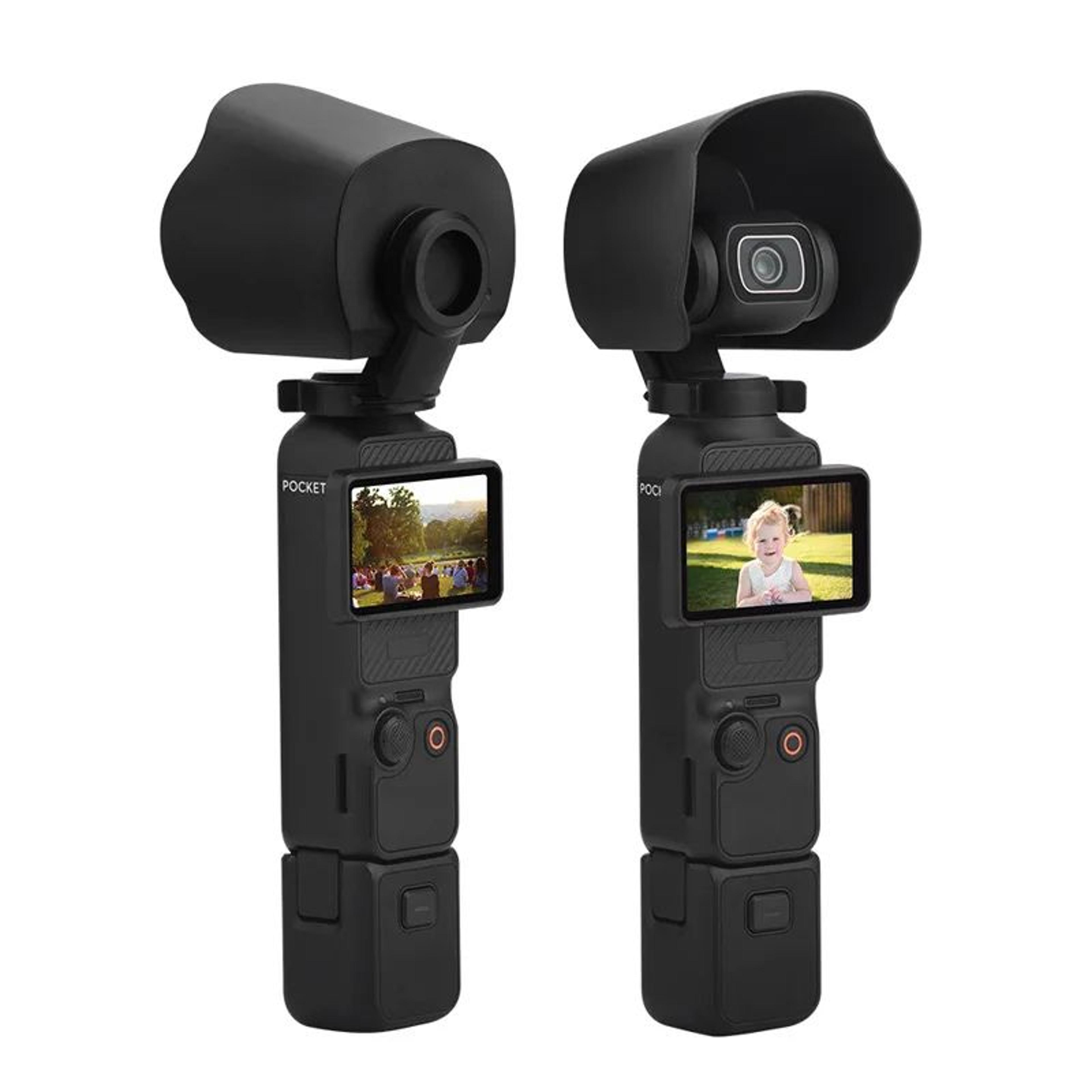 Osmo Pocket 3 Sun Hood Lens Cover Kit With AntiGlare Visor And Screen Protector 3