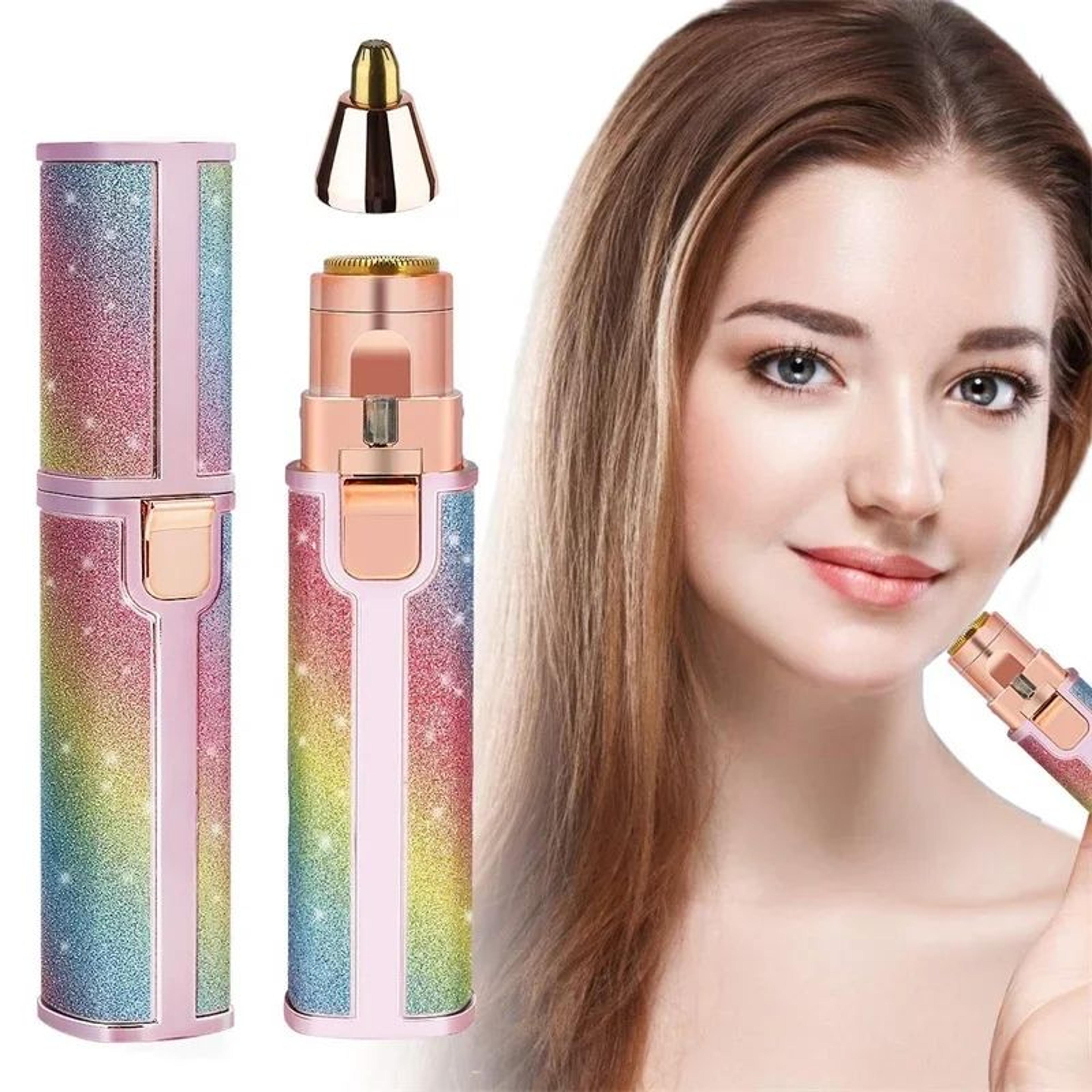 2in1 Electric Eyebrow Trimmer With LED Light  Painless Brow Shaper  Facial Hair Remover 0