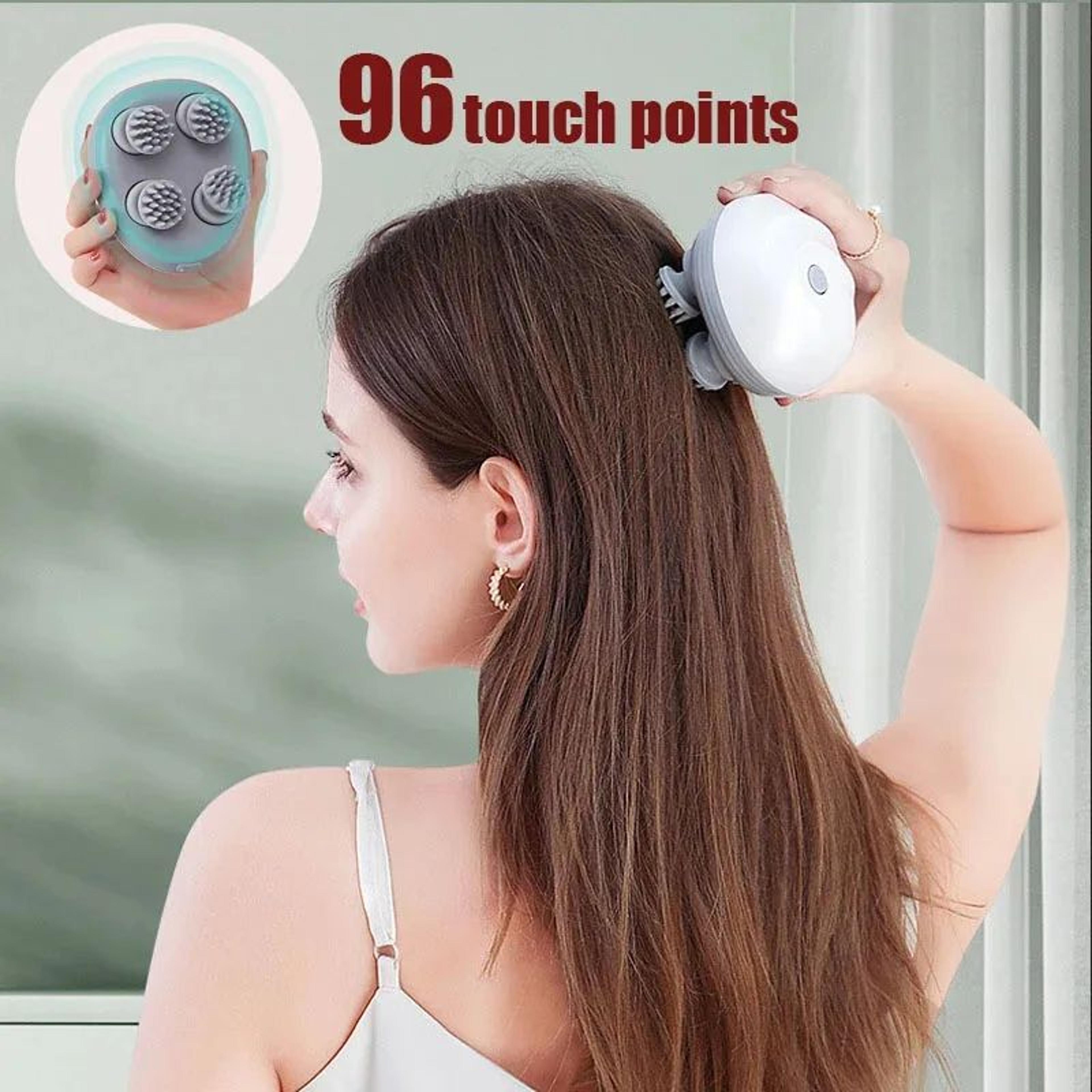 Electric Head Massager USB Rechargeable Scalp Massager For DeepKneading Neck  Shoulder Relief 1
