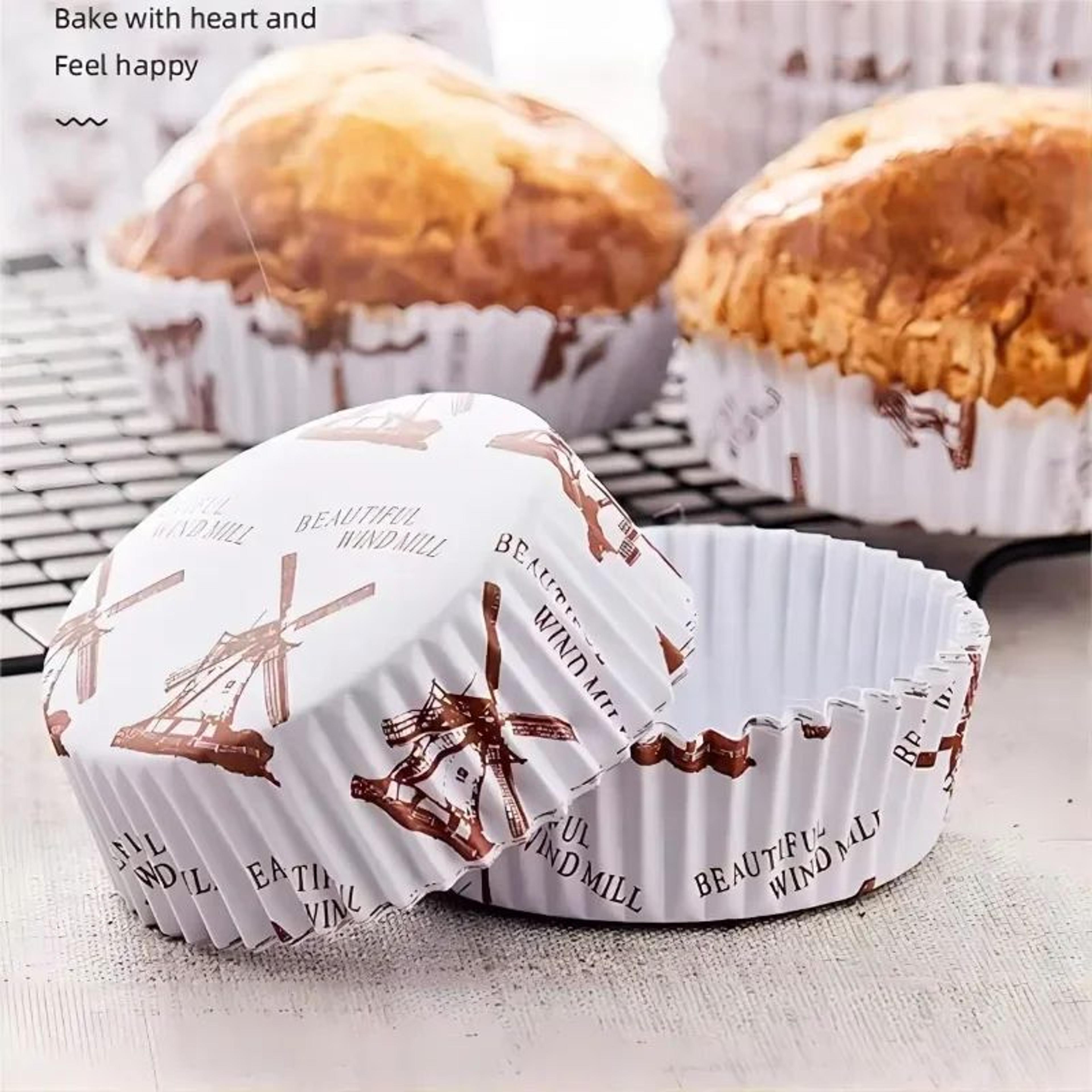 100Pack Cupcake Liners And Egg Tart Molds HeatResistant Disposable Baking Cups For Cupcakes Tarts A 0
