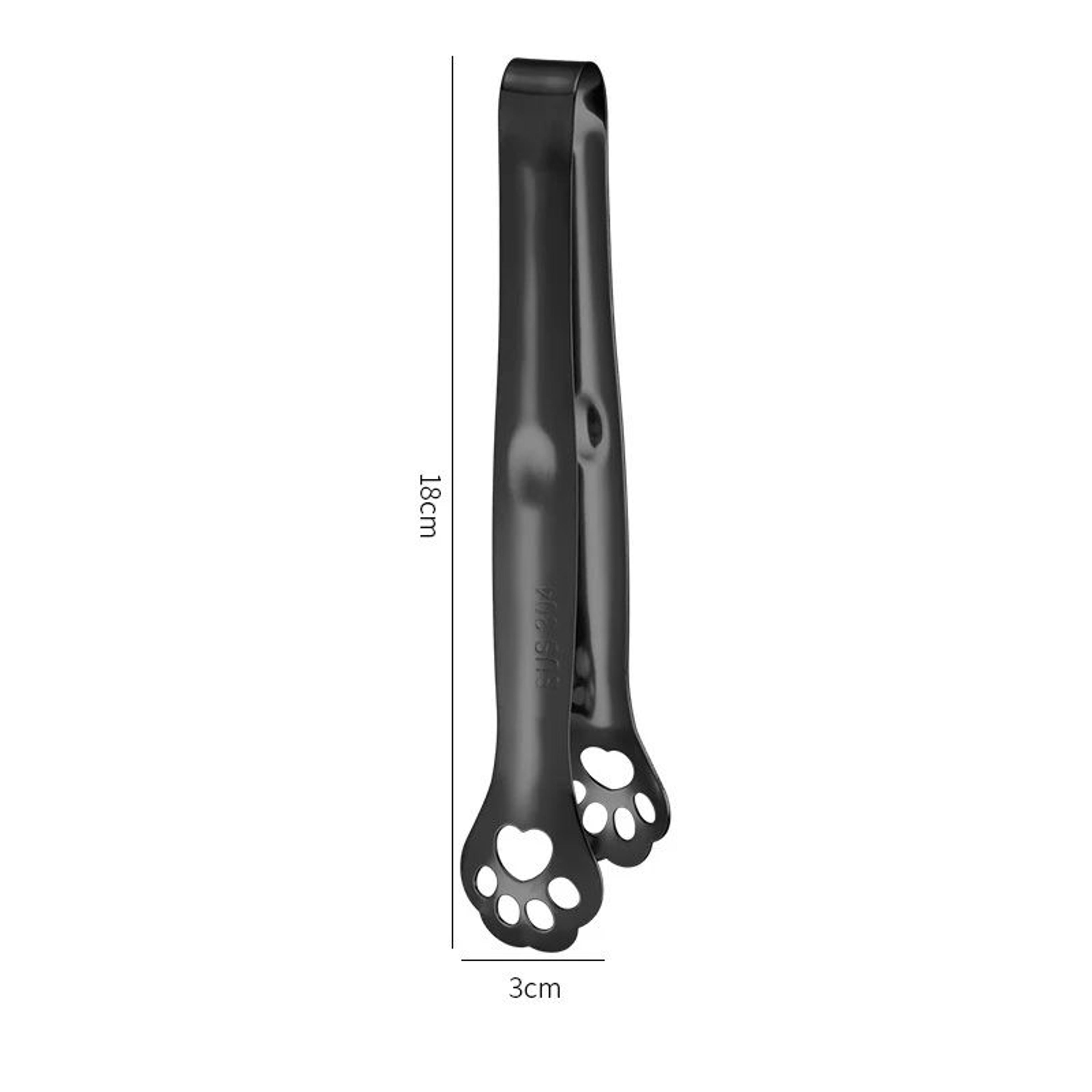 Cat Paw 304 Stainless Steel Food Tongs NonSlip Mini Kitchen Serving Tongs For BBQ Salad Ice  Snacks 9