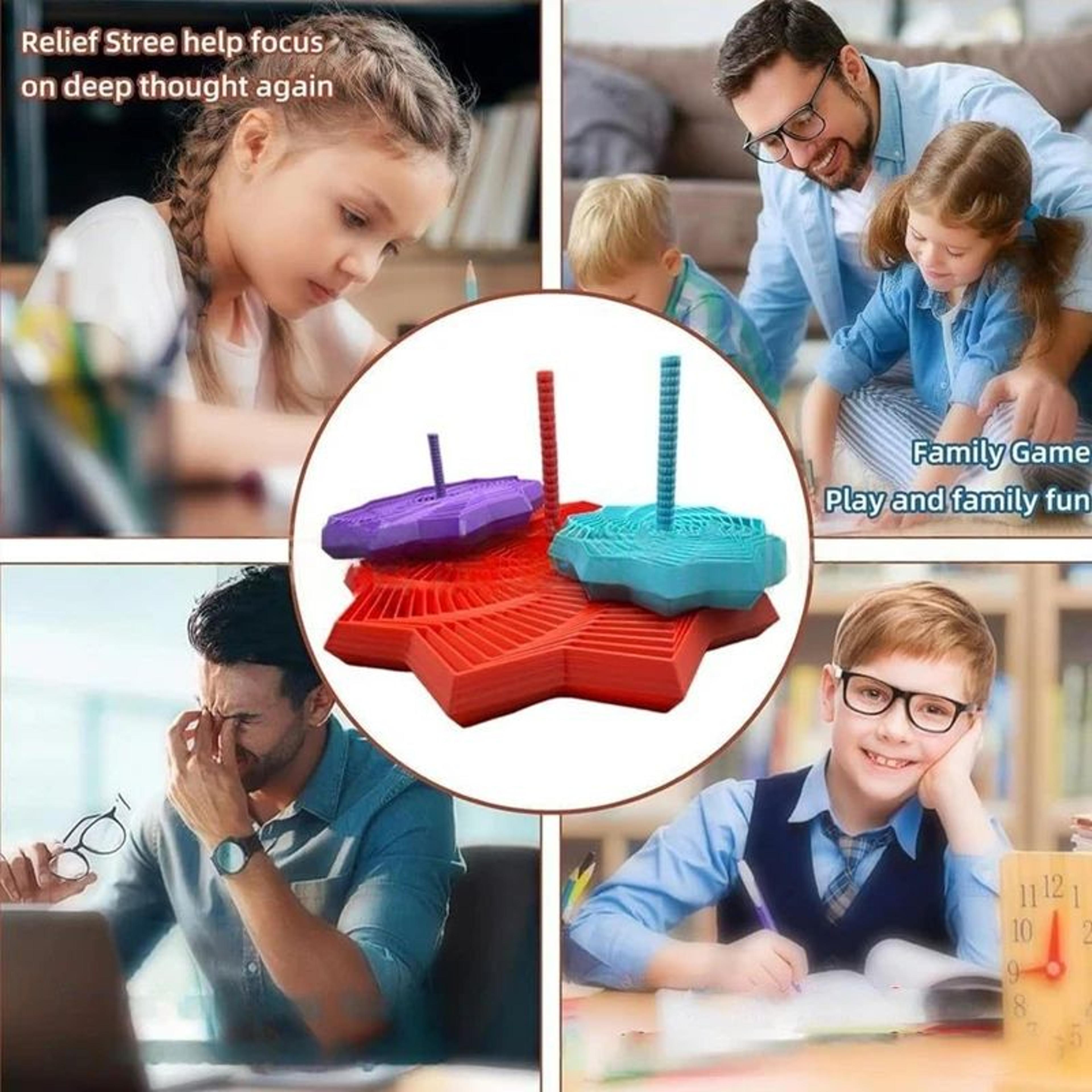 Expanded Sensory Fidget Star 3D Spiral Spinner Desk Toy 5