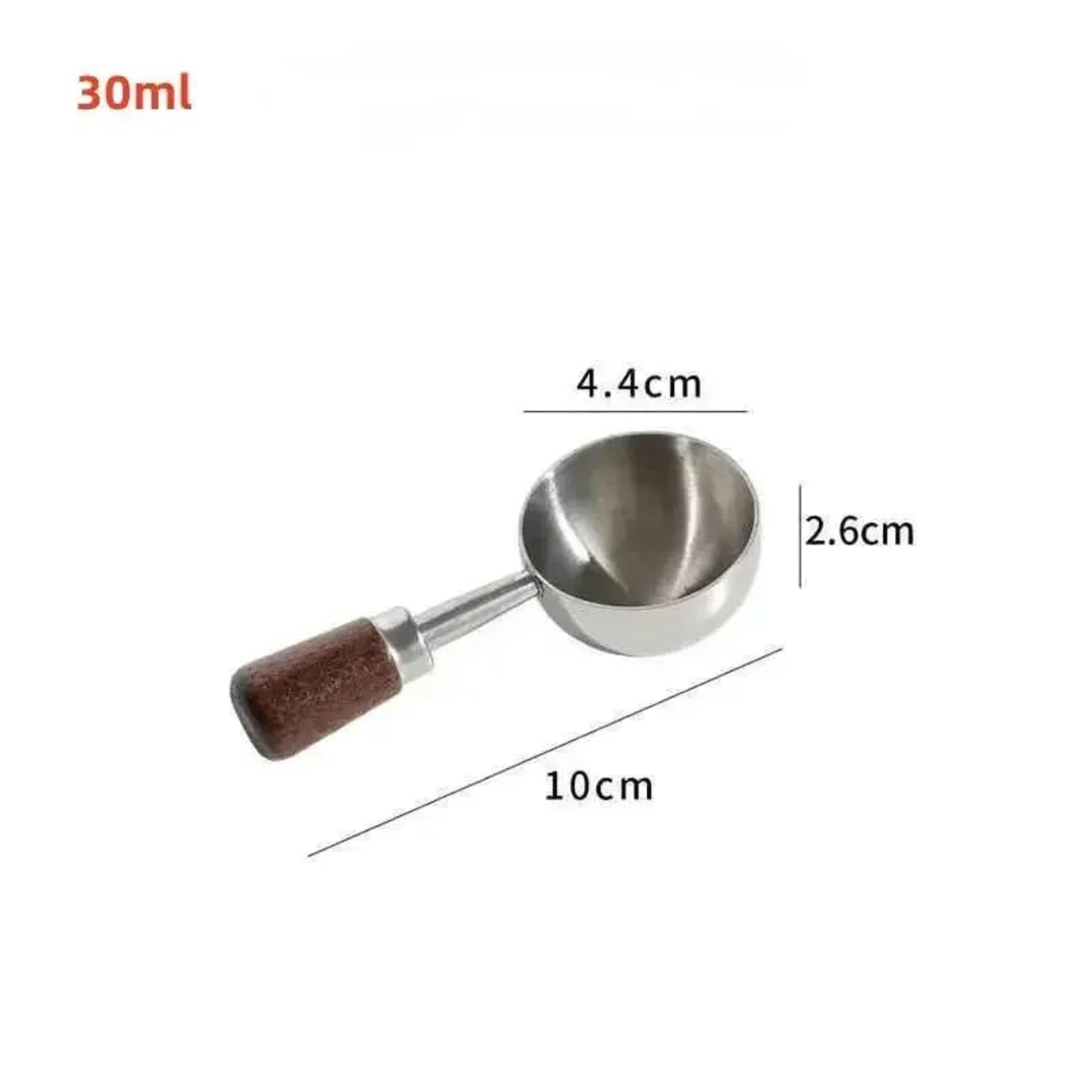 Wooden Handle Stainless Steel Coffee Scoop 15ml30ml  Coffee  Baking Measuring Spoon 8
