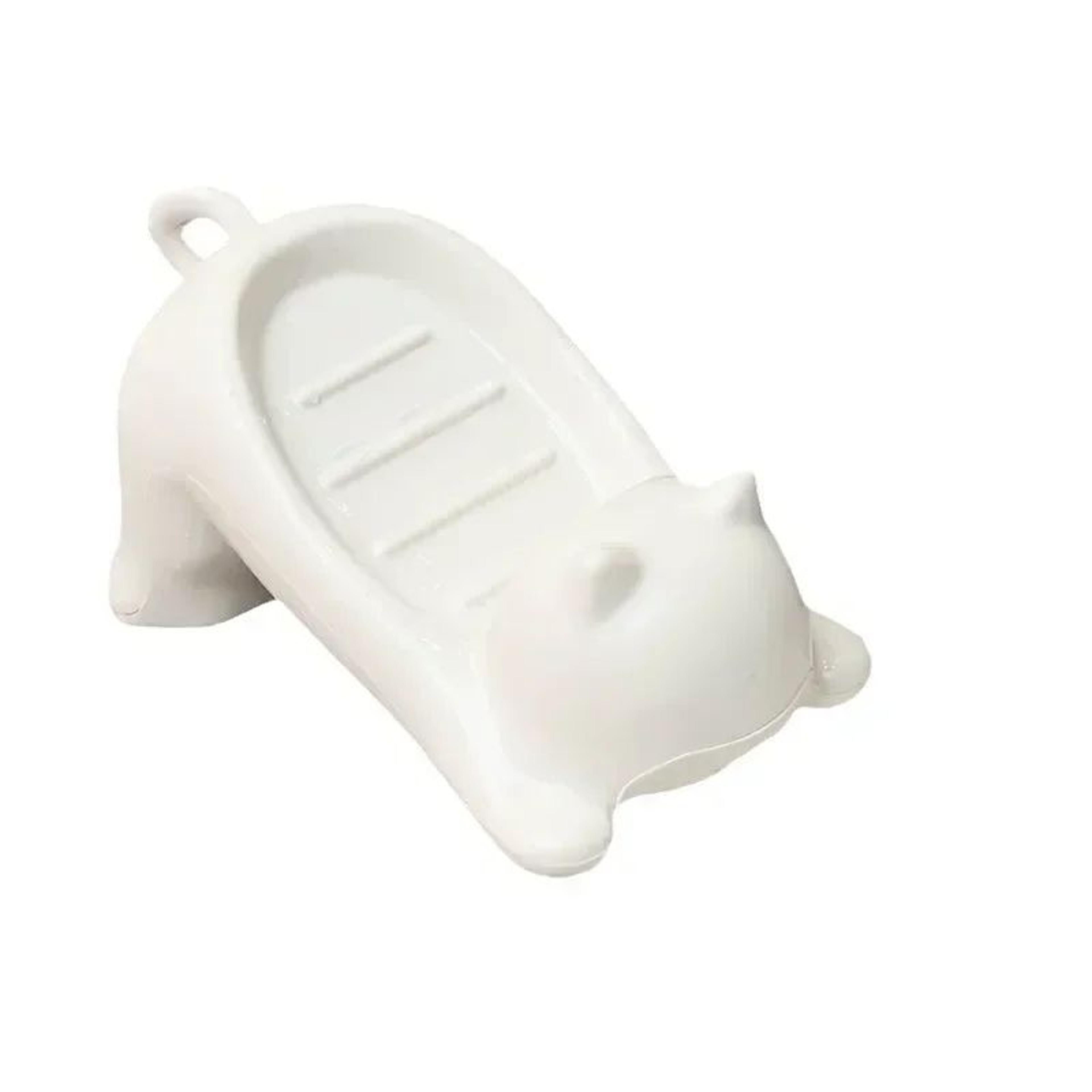 WhimsyDrain Cat  Turtle Selfdraining Soap Tray  Cute Plastic Soap Box For Bathroom  Kitchen 6
