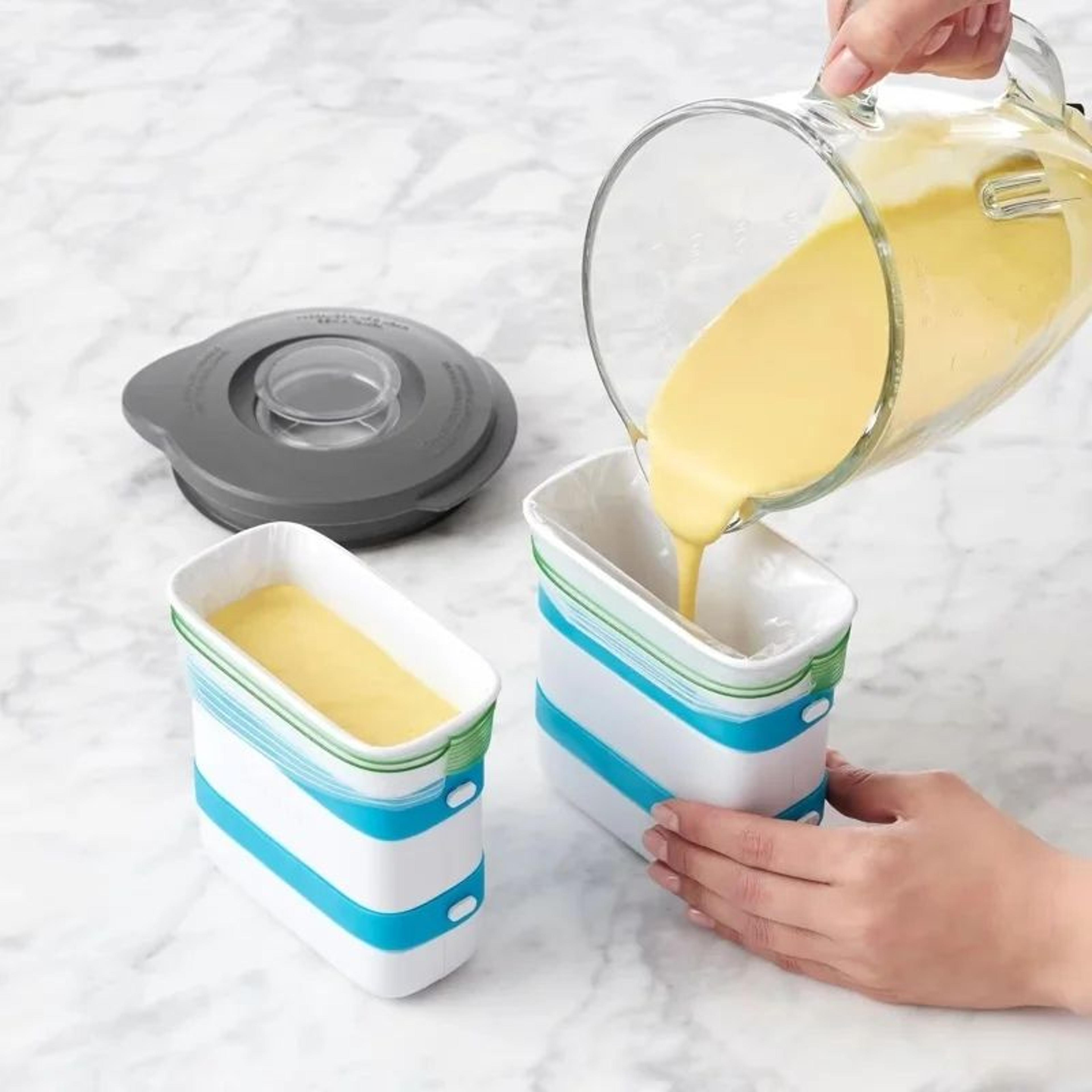 FreezeUpStyle Food Block Maker  Soup Freezer Container  Meal Prep Freezer Mold For SpaceSaving Free 0