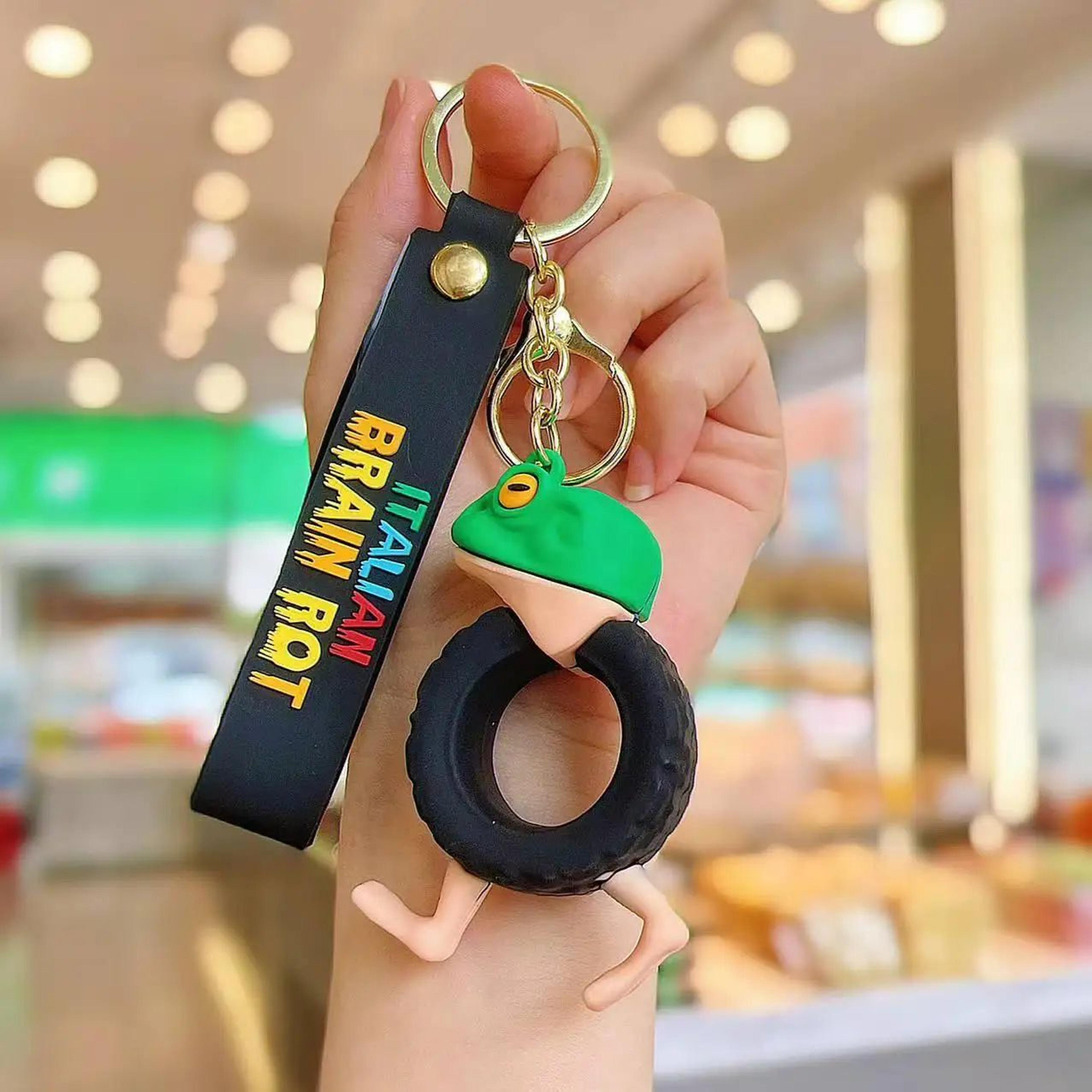Creative Character Wrist Strap Keychain Pendant  Collectible Figurine Bag Charm 7