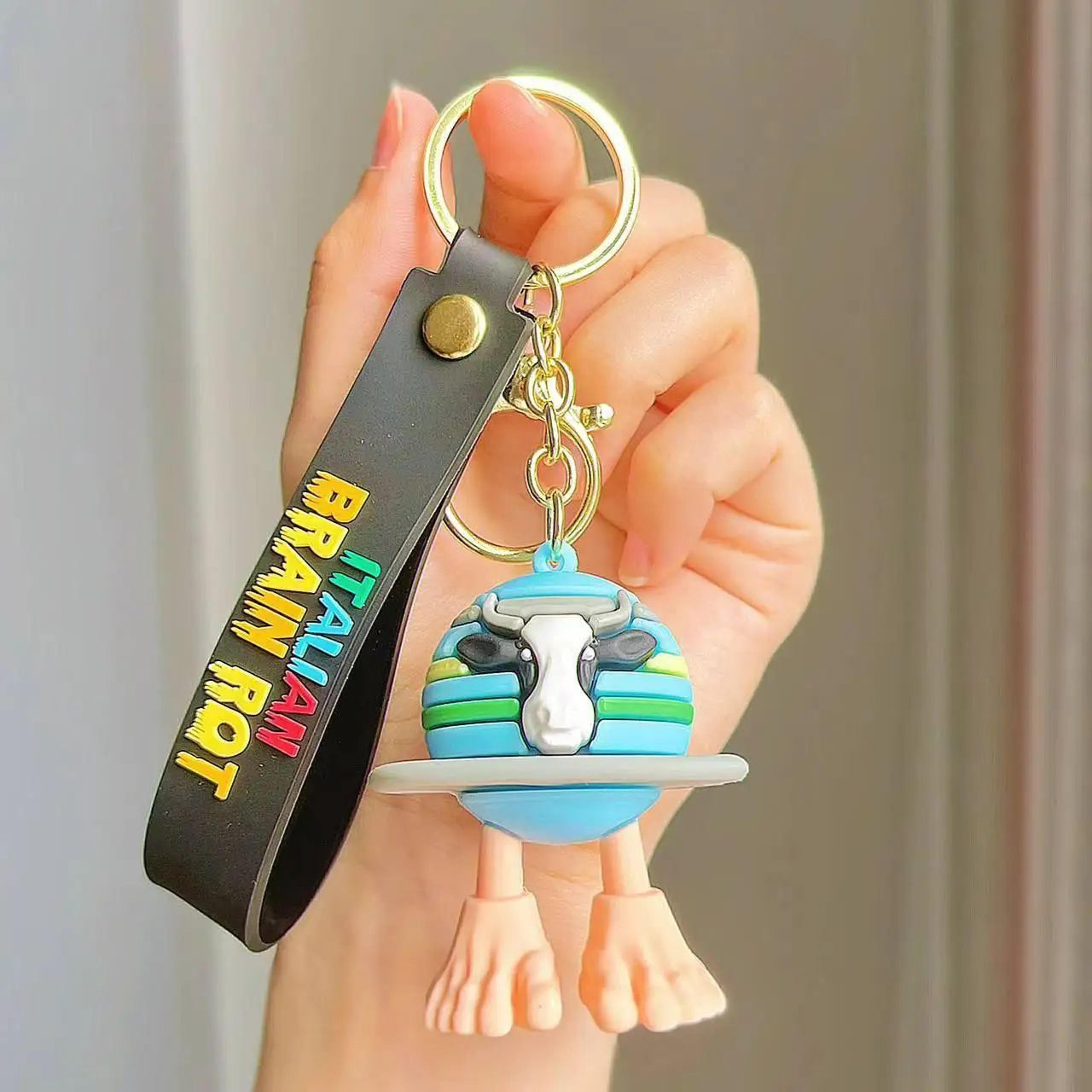 Creative Character Wrist Strap Keychain Pendant  Collectible Figurine Bag Charm 10