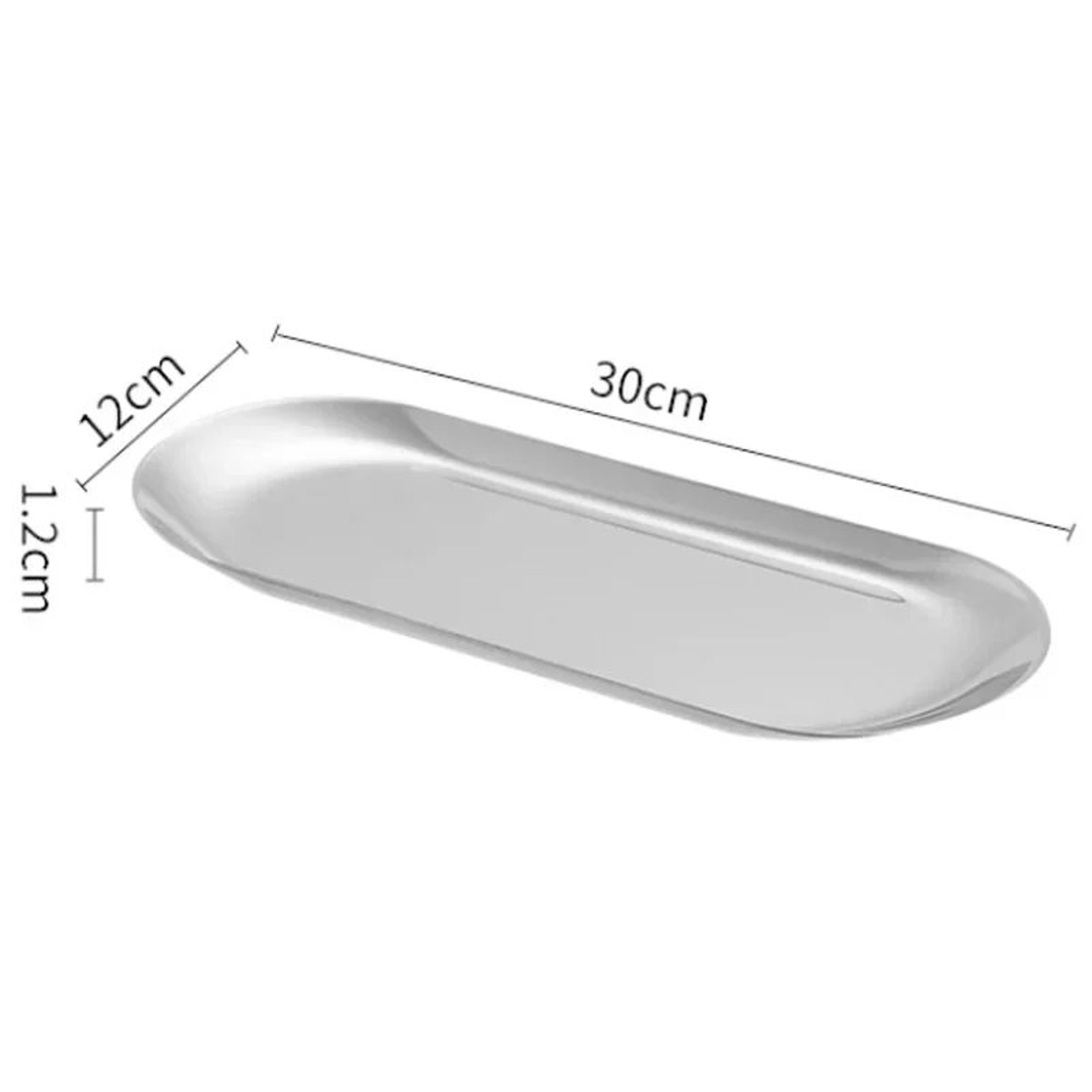 Nordic Oval Gold Stainless Steel Serving Tray For Snacks Desserts  Vanity Storage 8