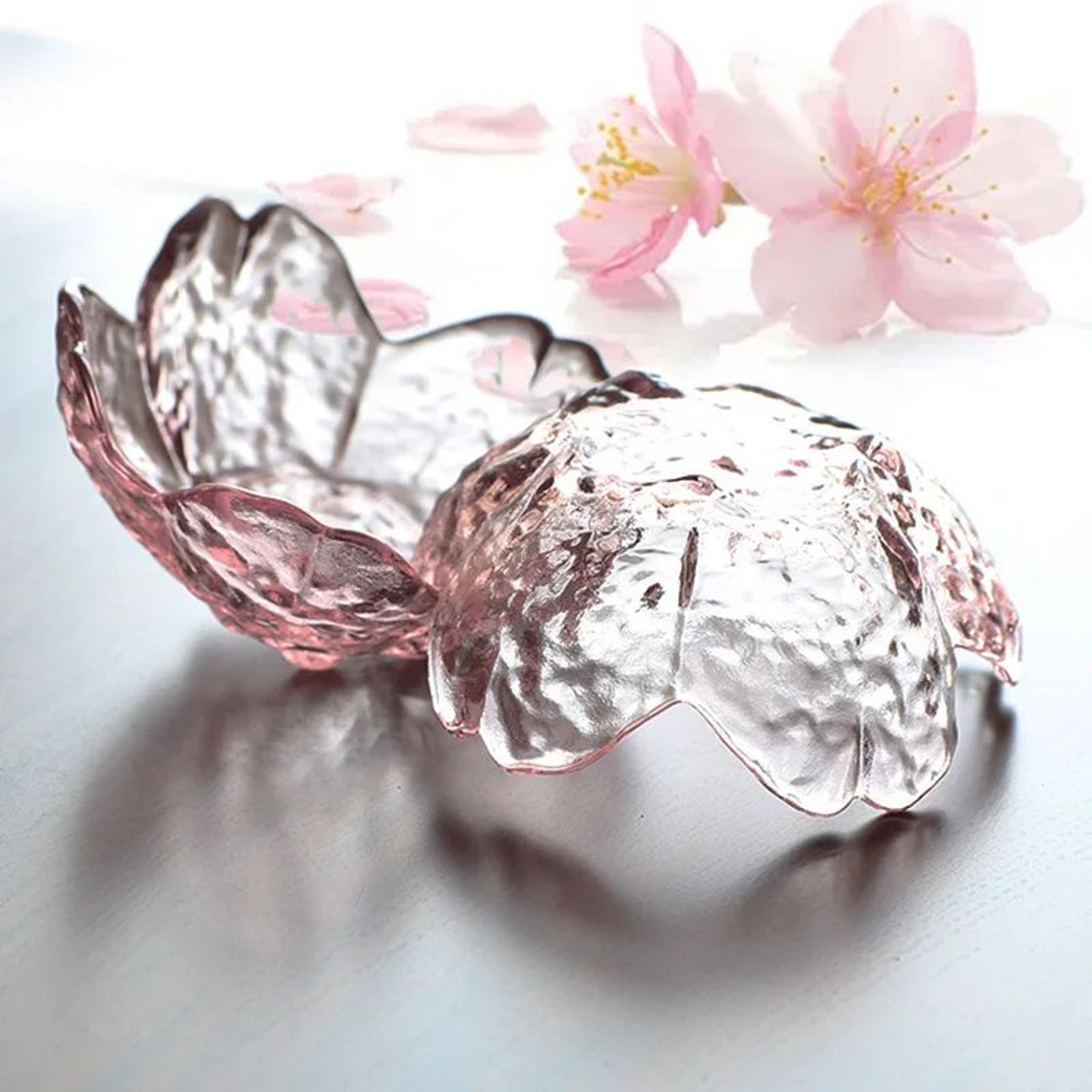 Japanese Sakura Glass Dipping Dish  Cherry Blossom Sauce Bowl For BBQ Hot Pot  Desserts 1