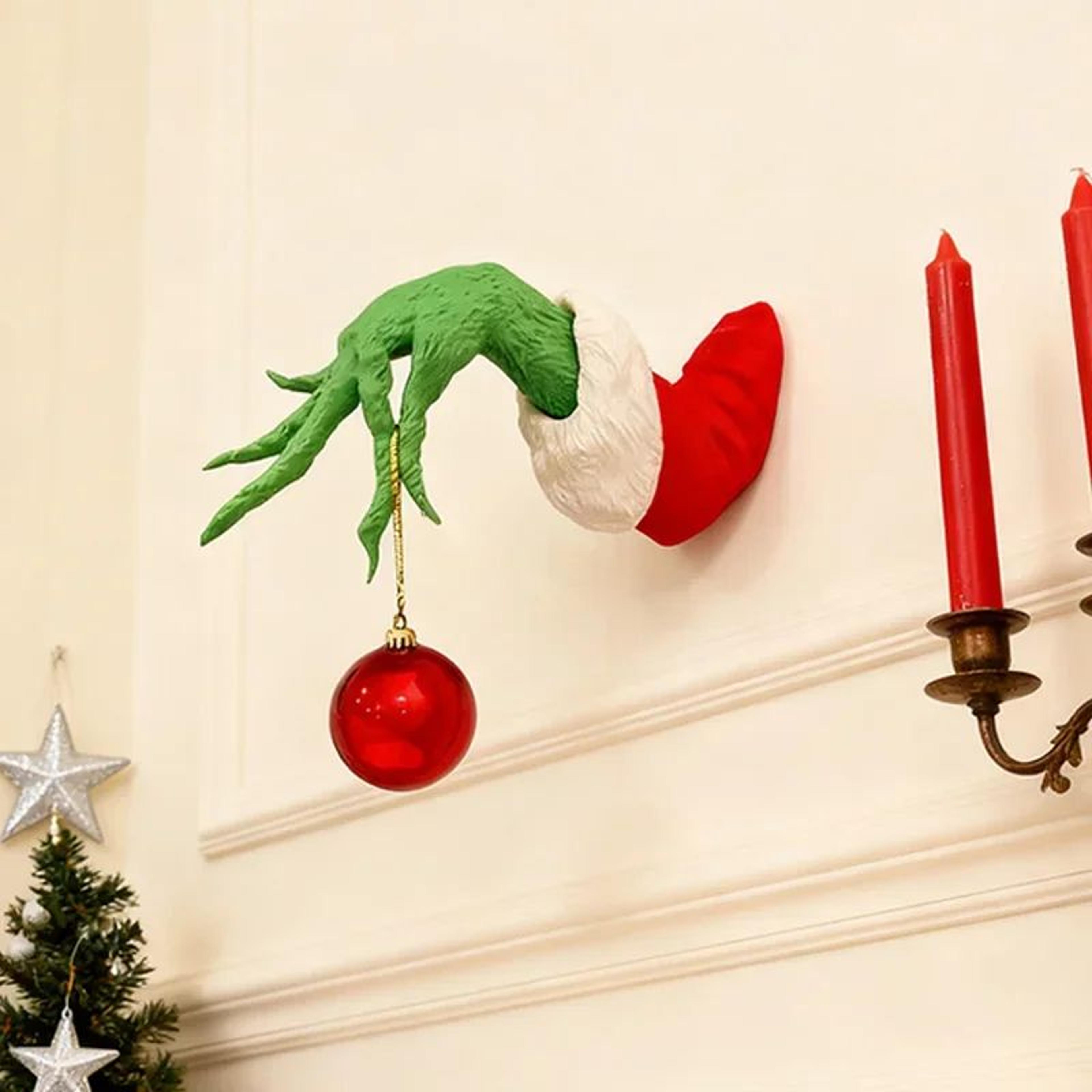 Green Plush Tree Hugger Arms Christmas Tree Topper  Bendable Holiday Party Decor 4