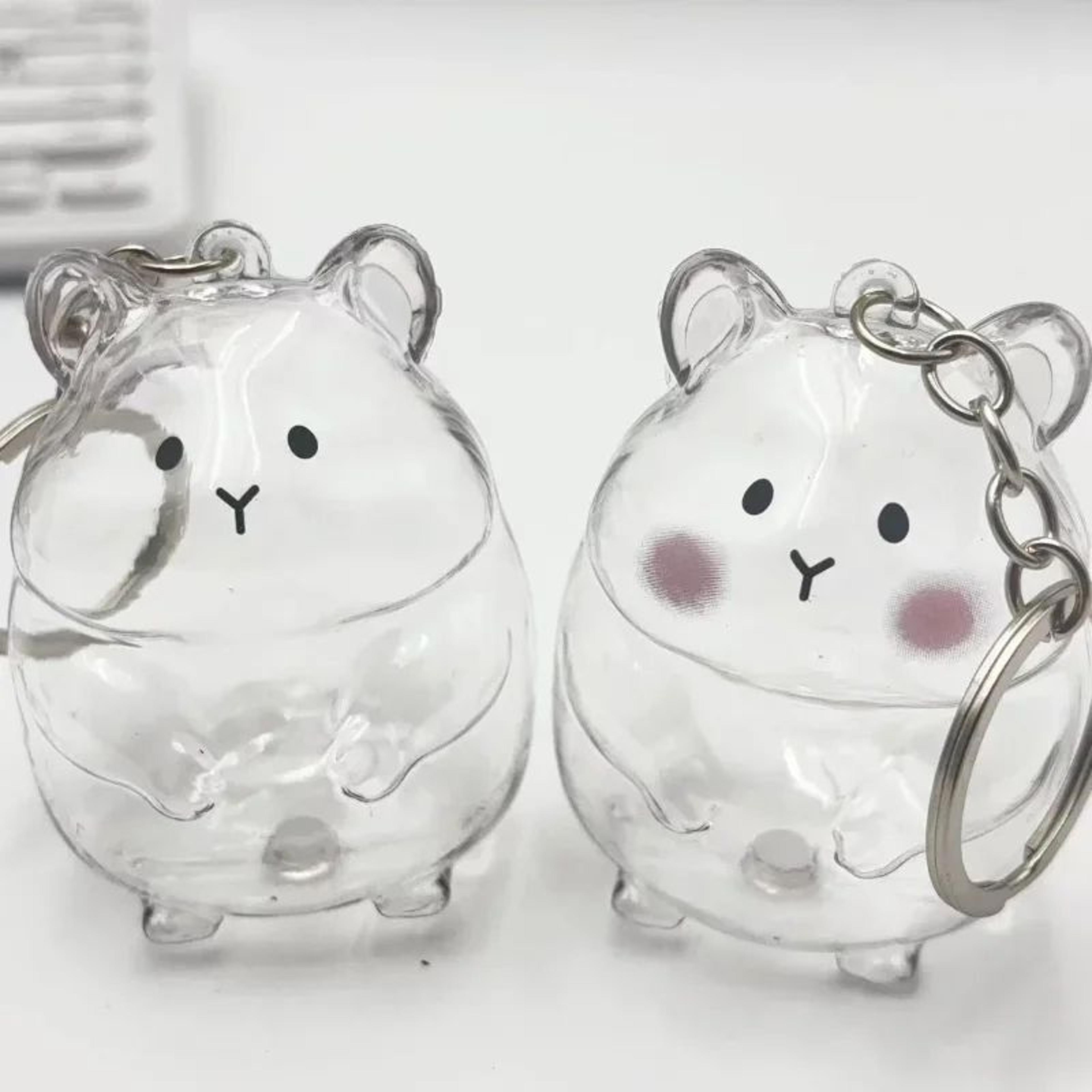 Hamster Fur Storage Keychain Pet Hair Keepsake Capsule Pendant 3