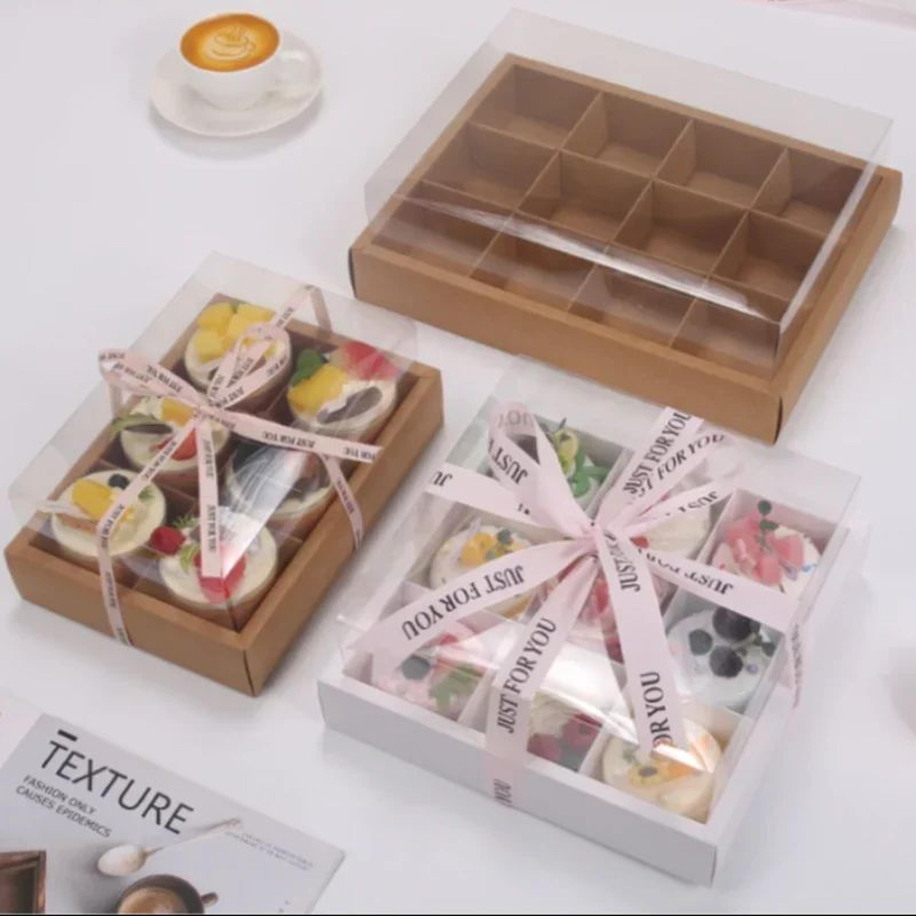 Transparent Cupcake Carrier Box With Insert 6912Hole Clear Cupcake Container For Safe Transport 1