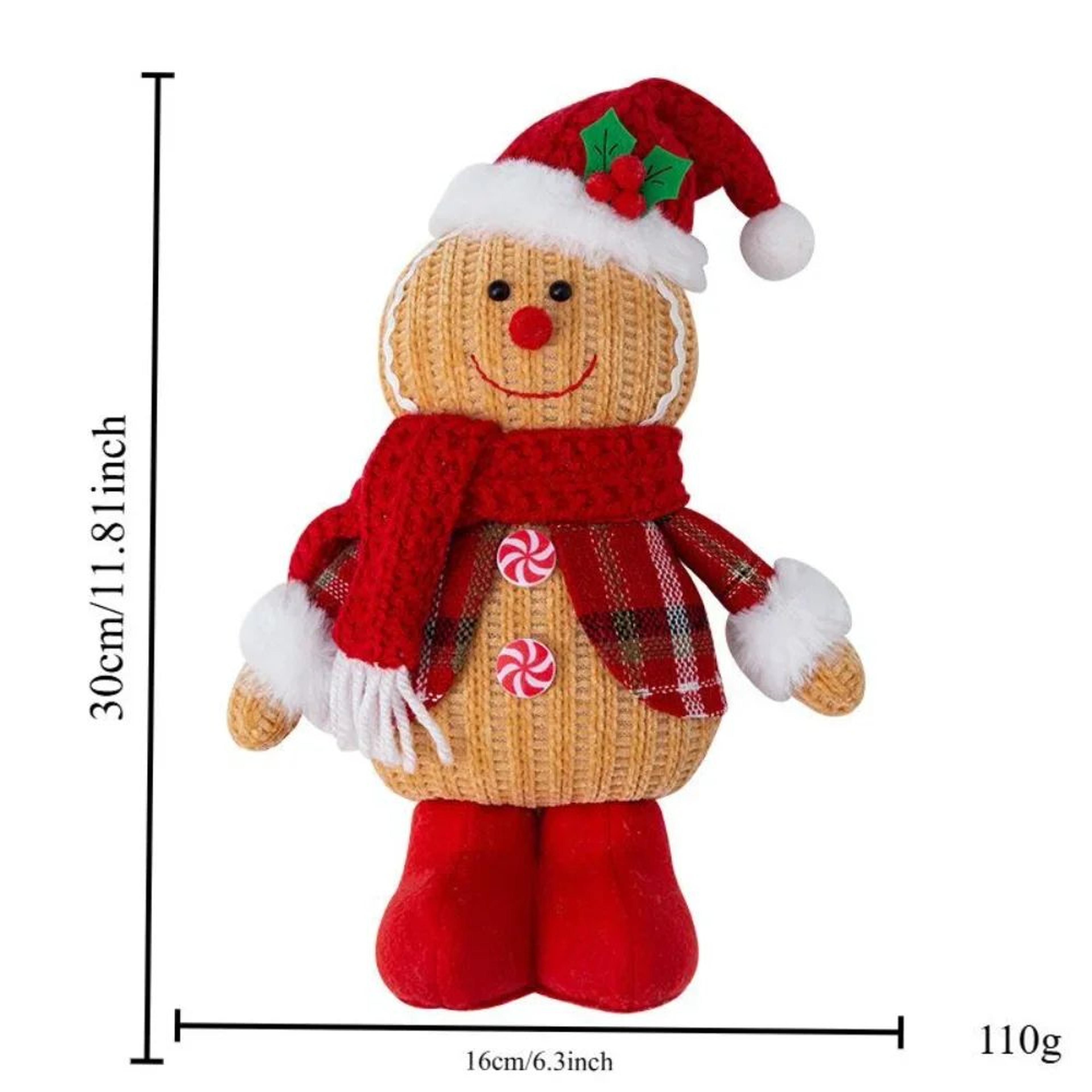 Gingerbread Man Plush Christmas Gingerbread Doll Pillow For Cozy Holiday Decor 7