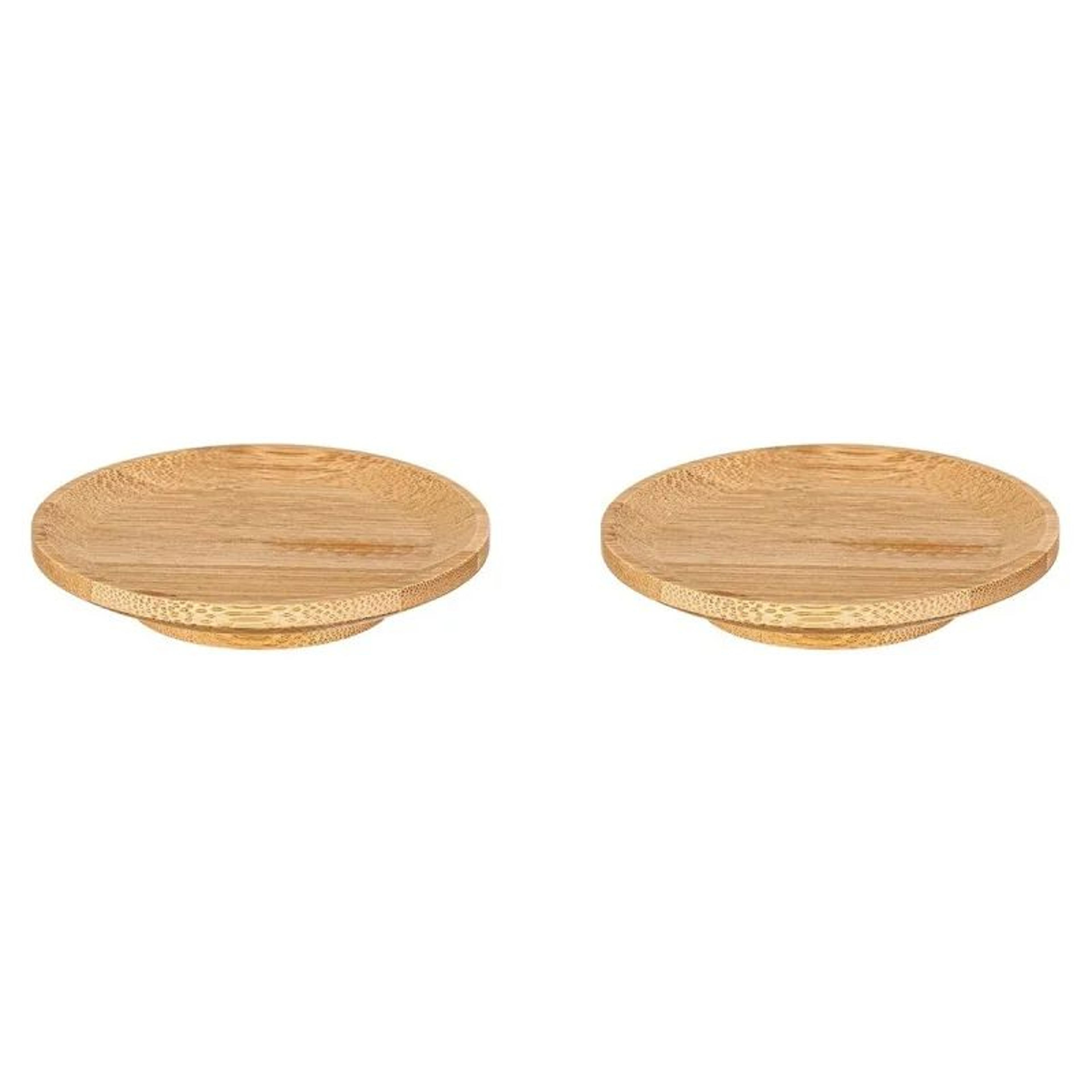 Bamboo Wine Glass Topper Appetizer Plate  Charcuterie Board Topper  Drink Cover For Parties 6