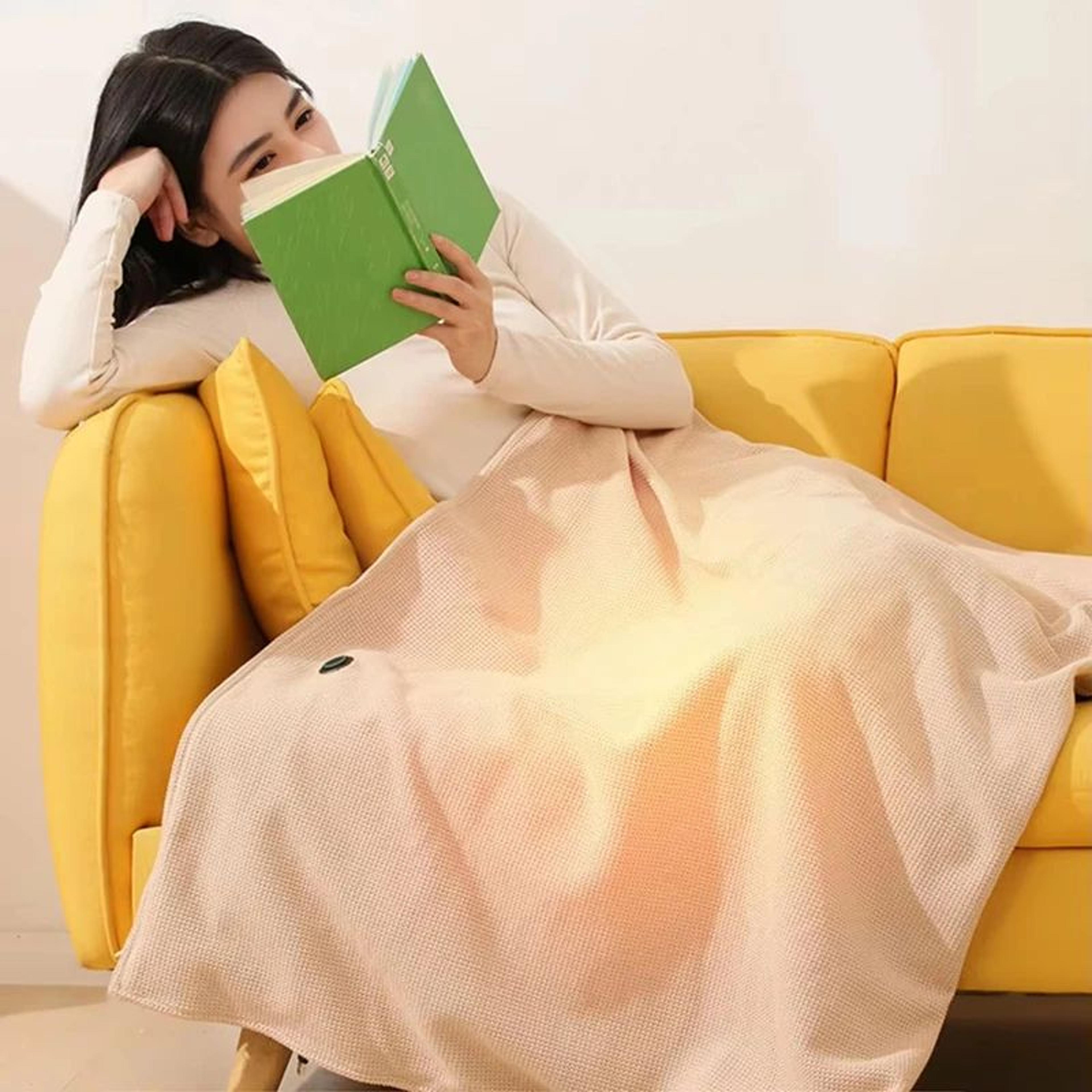 Wearable USB Heated Blanket Shawl With 3 Heat Levels  Cozy Office Wrap MachineWashable Warm Quilt 3