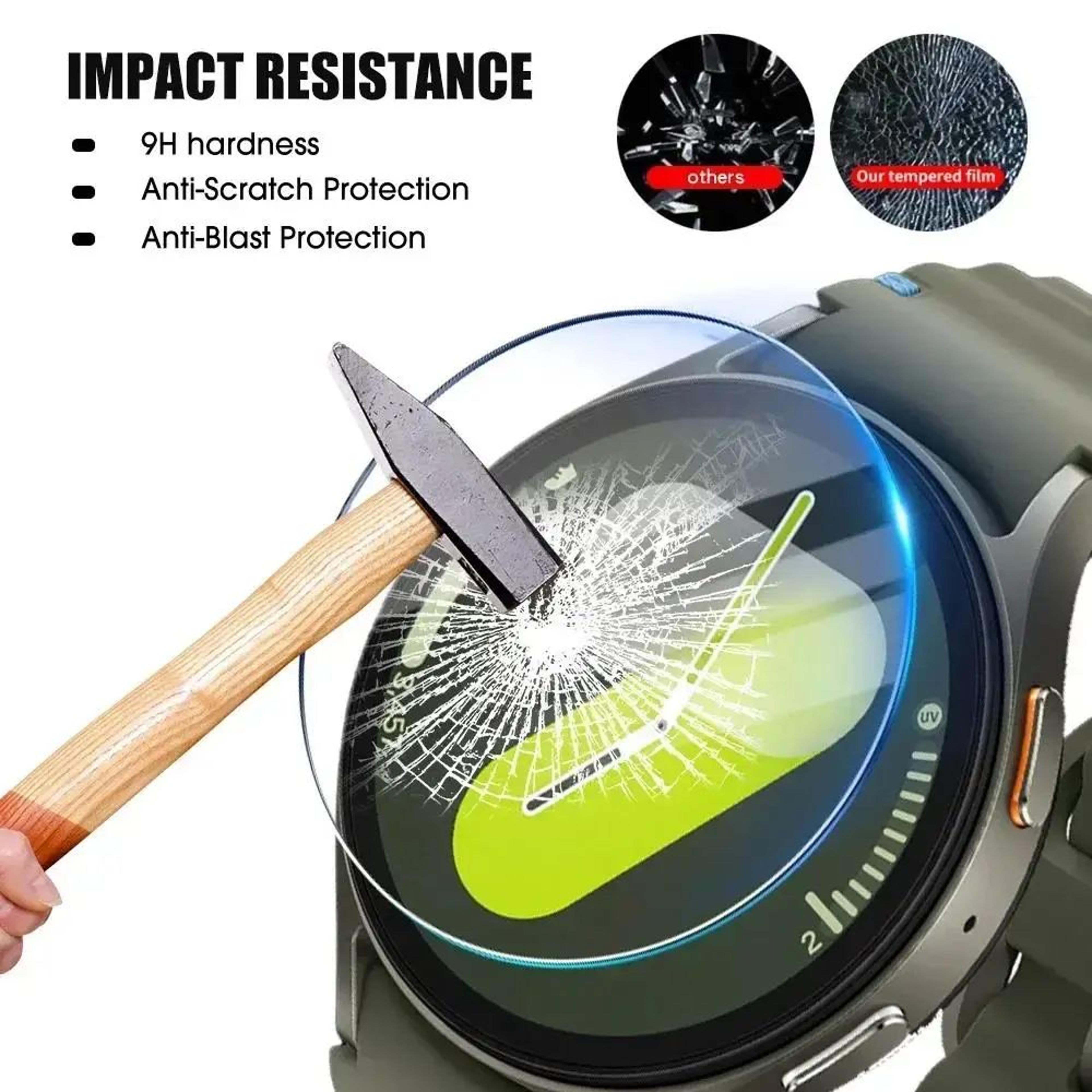 Samsung Galaxy Watch 7 Tempered Glass Screen Protector 40mm44mmUltra  9H HD AntiScratch BubbleFree  2