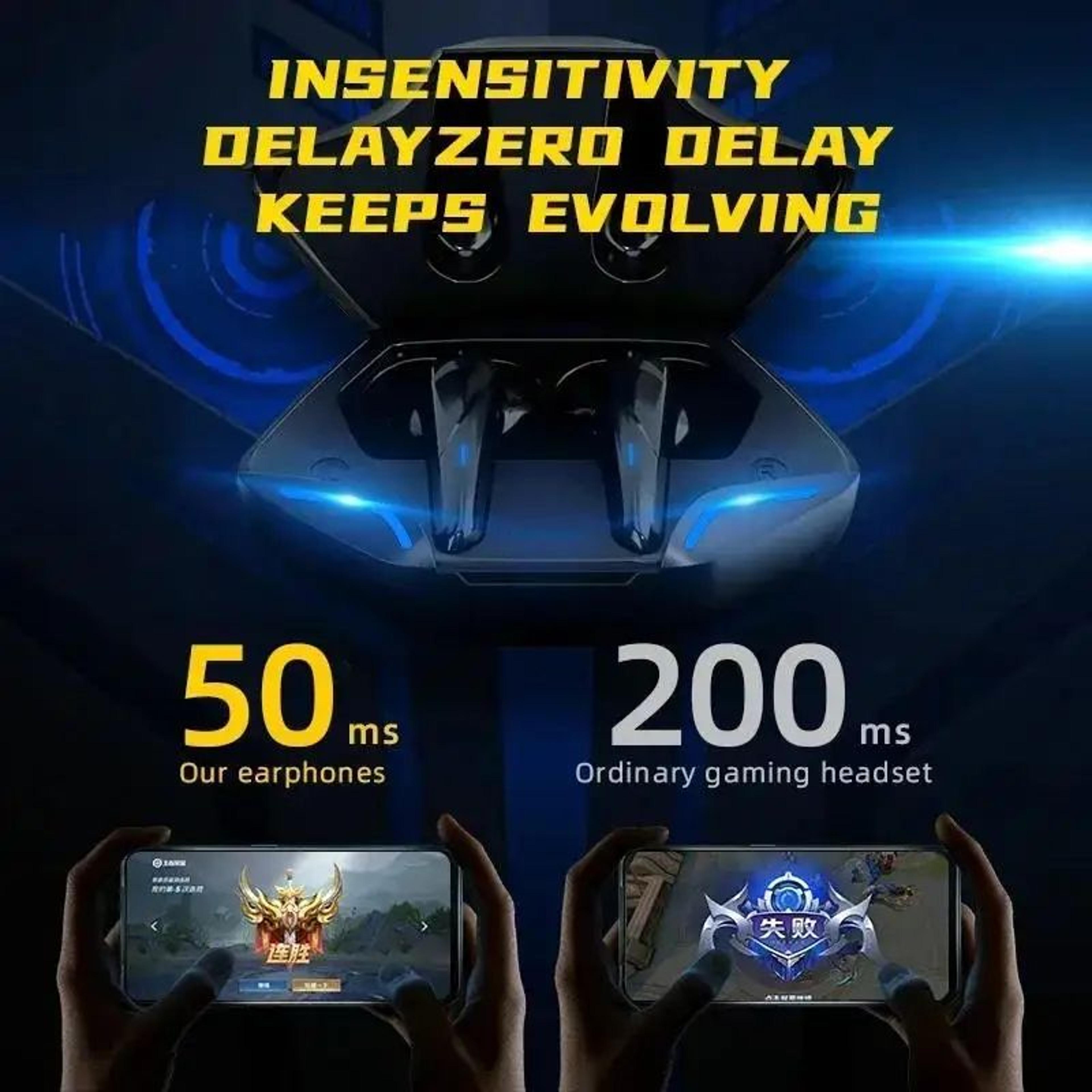 PulseSync TWS Bluetooth 50 Gaming Earbuds With Noise Reduction 2