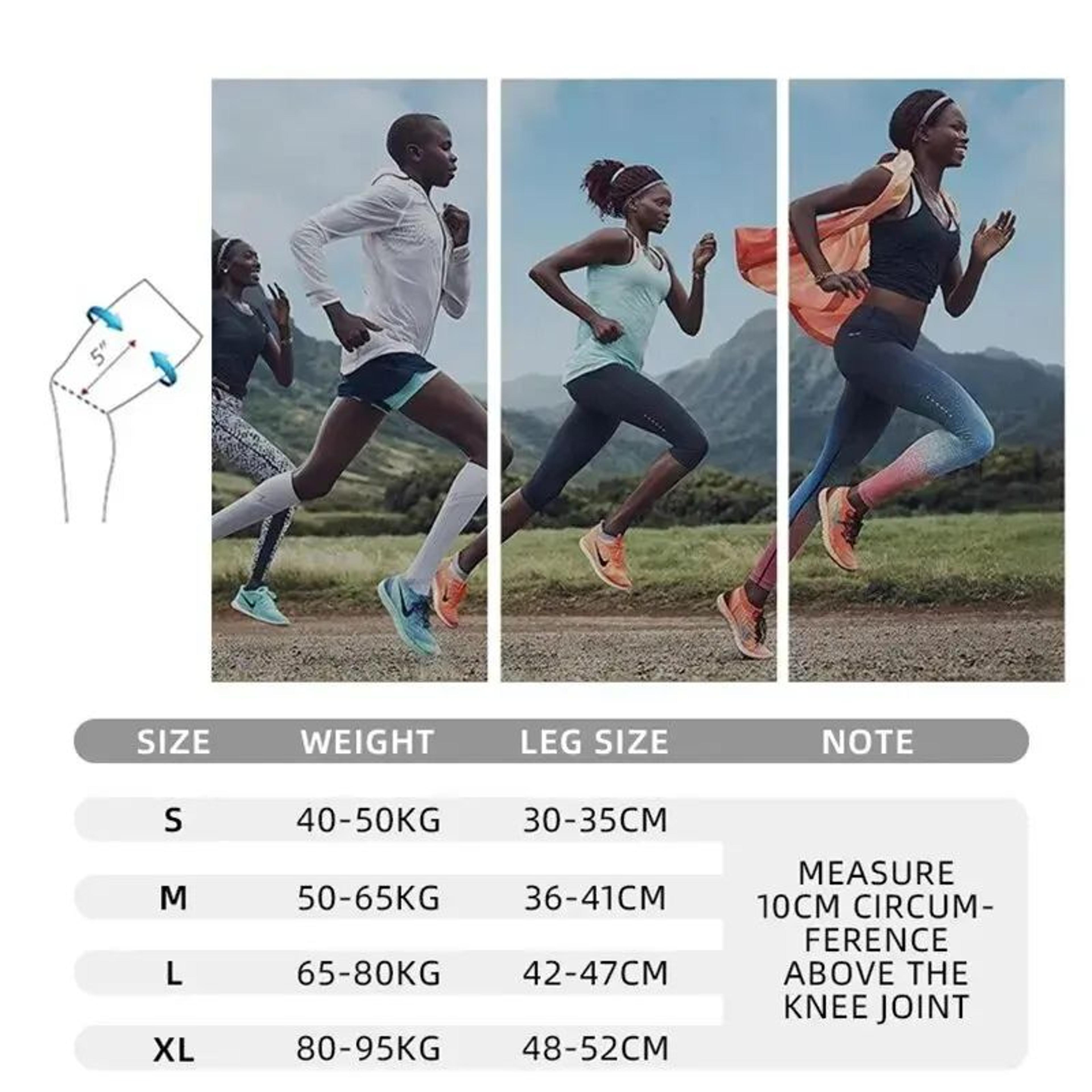 Adjustable Knee Compression Sleeve With Patella Stabilizer Strap For Sports  Running 5