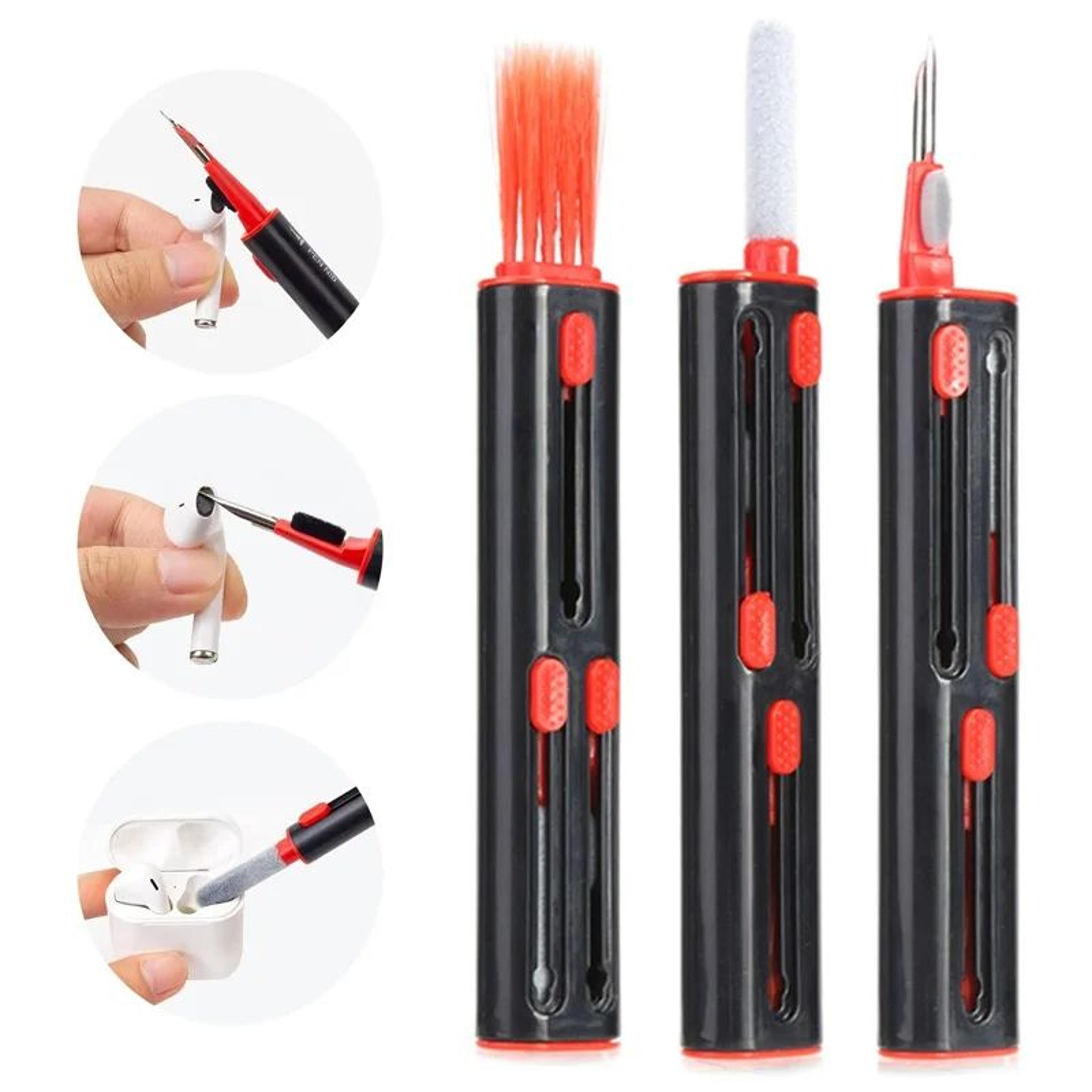 3in1 Earbud Cleaning Pen For AirPods  Bluetooth Earbuds  Charging Case Cleaner Brush Tool 0