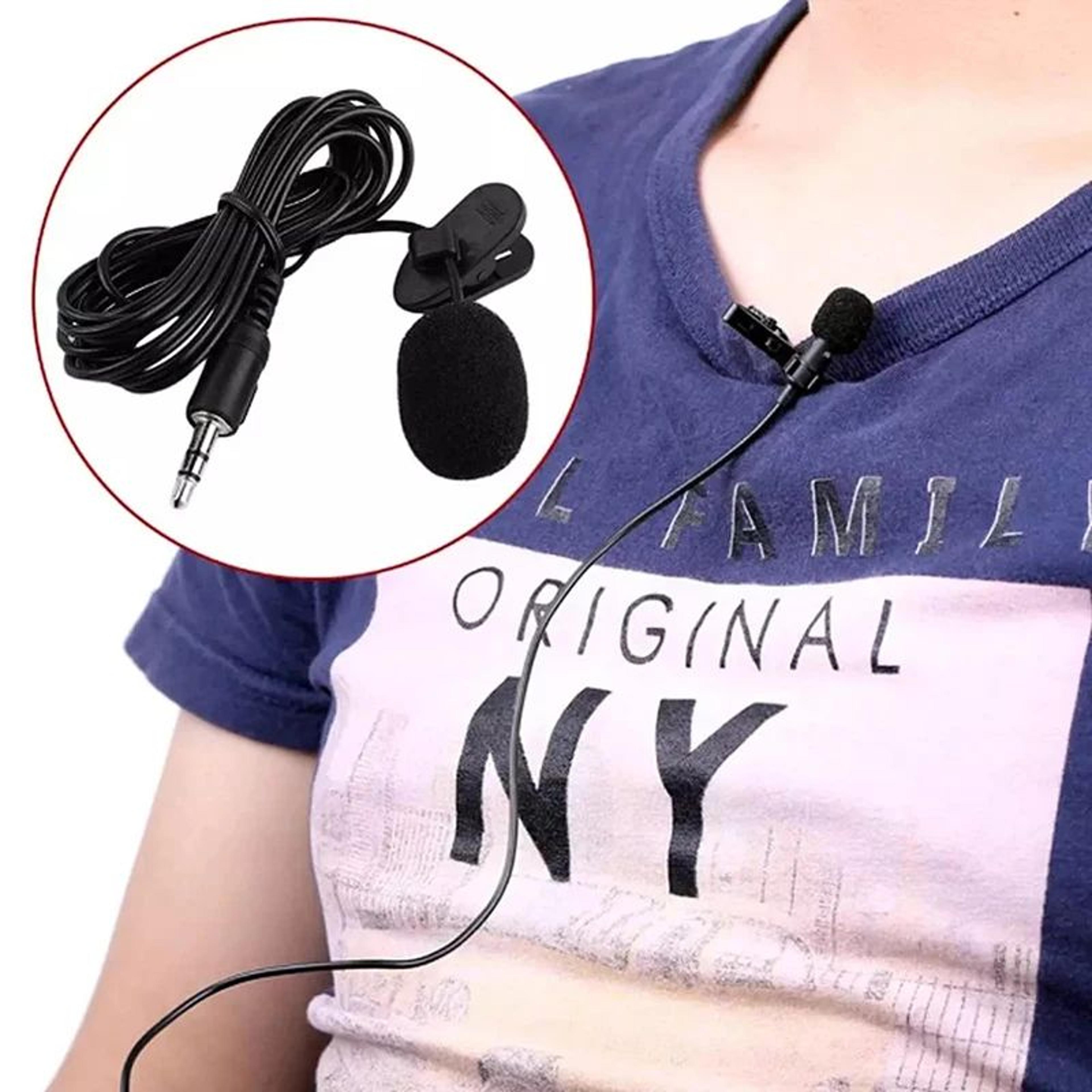 15m Wired Lavalier Microphone  ClipOn Lapel Mic With USBC  35mm For Clear Voice 5