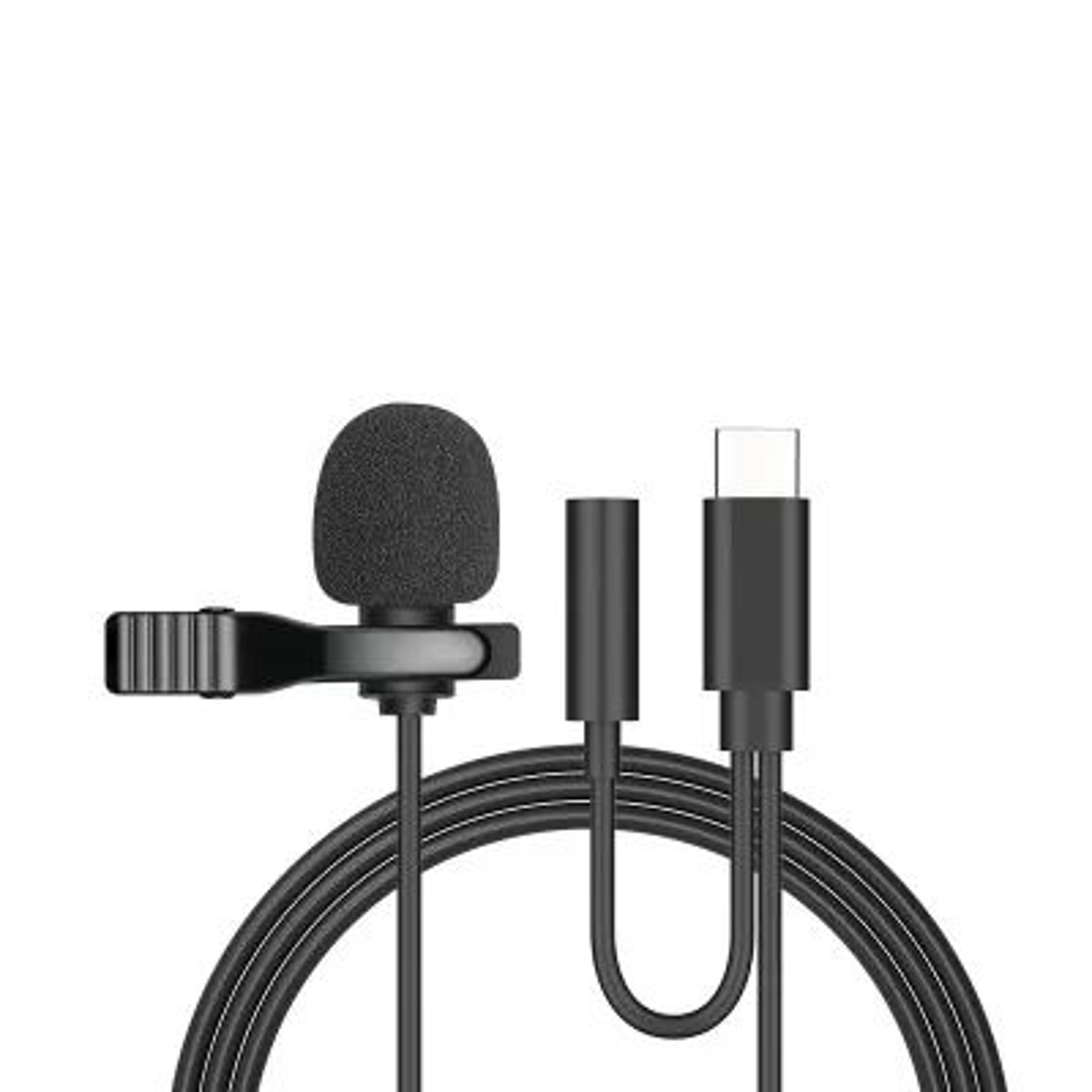 15m Wired Lavalier Microphone  ClipOn Lapel Mic With USBC  35mm For Clear Voice 9