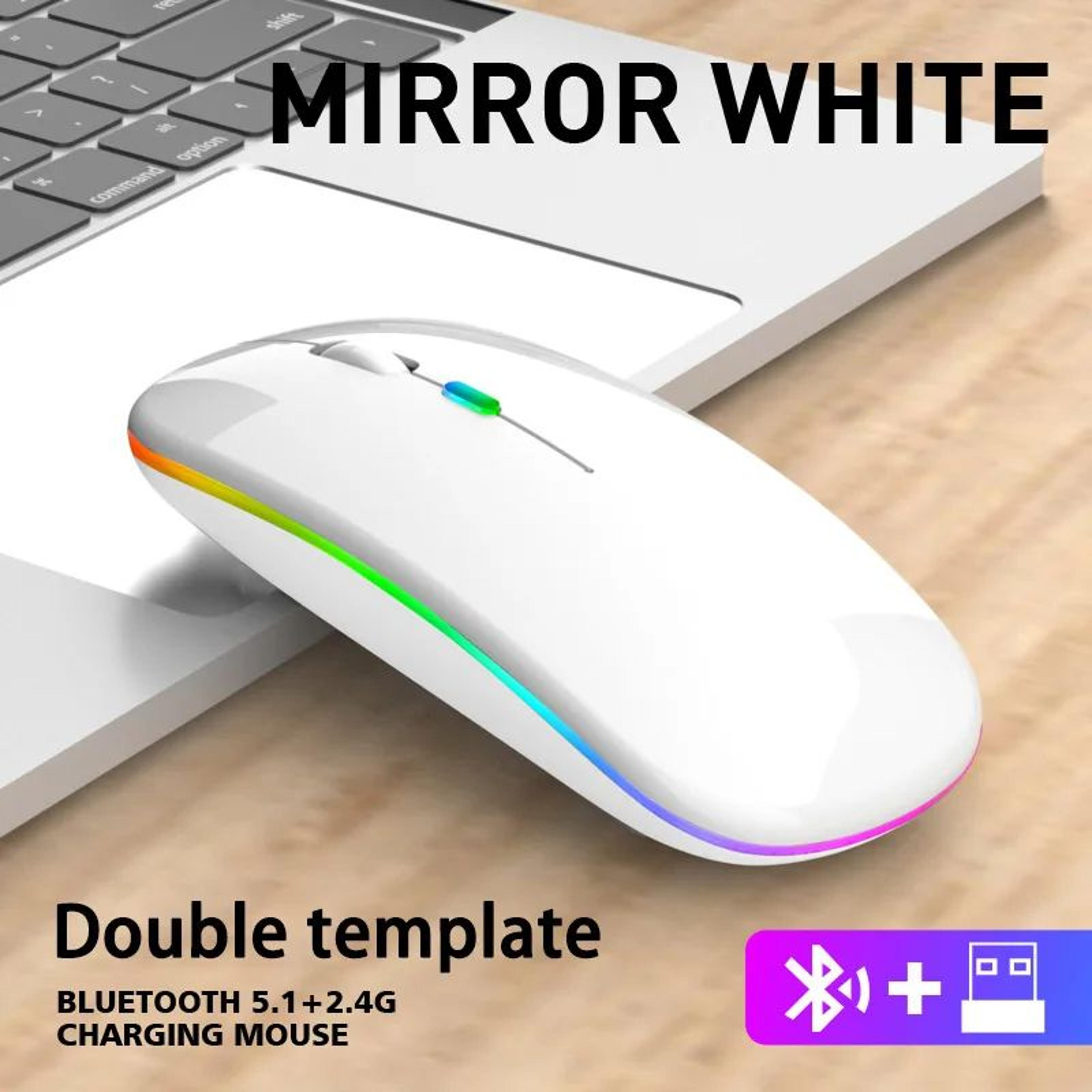DualMode Bluetooth Wireless Mouse Rechargeable Silent LED Ergonomic Mouse For Laptop And PC 6