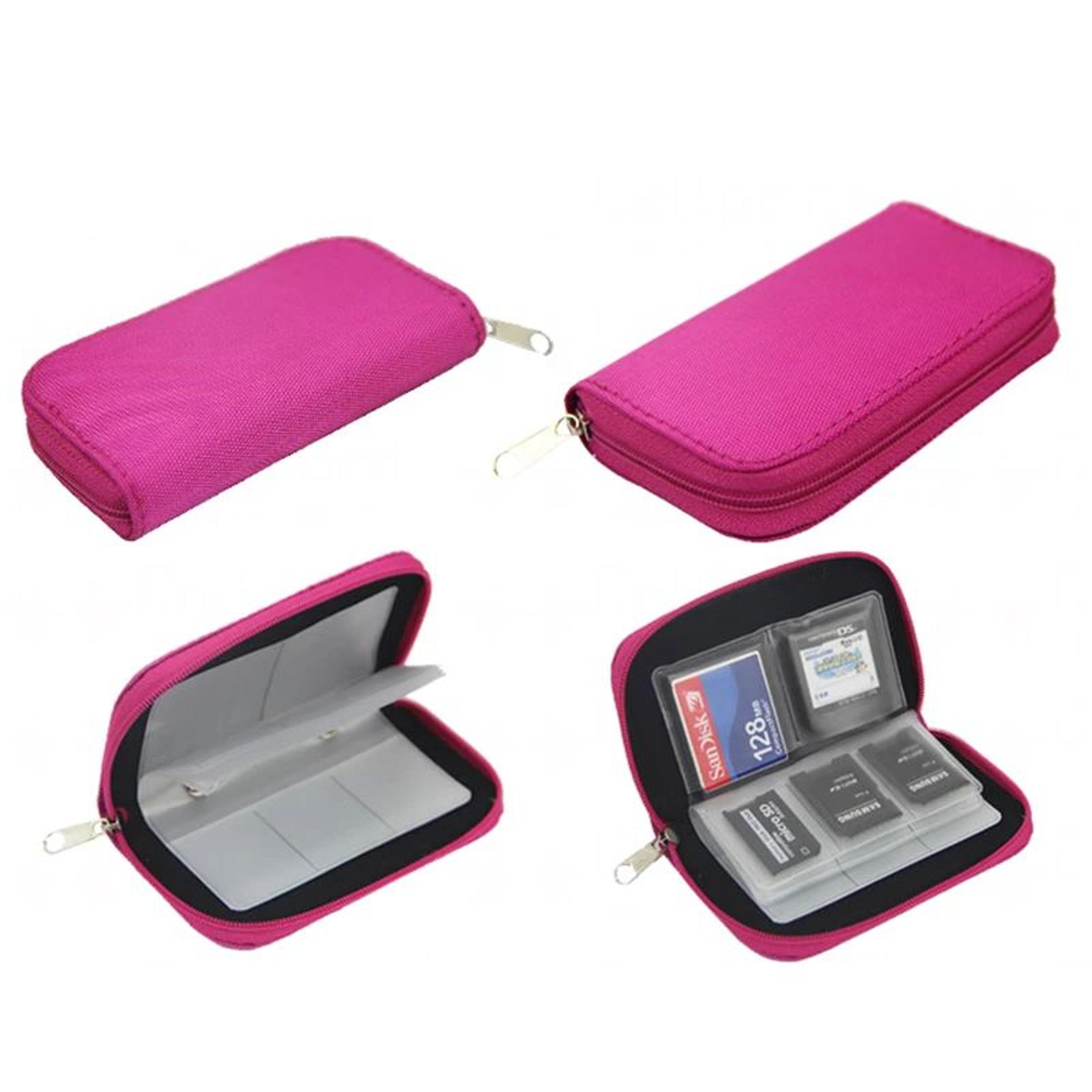 22Slot Memory Card Case  Zippered SD Card Holder  CFmicroSD Organizer 0