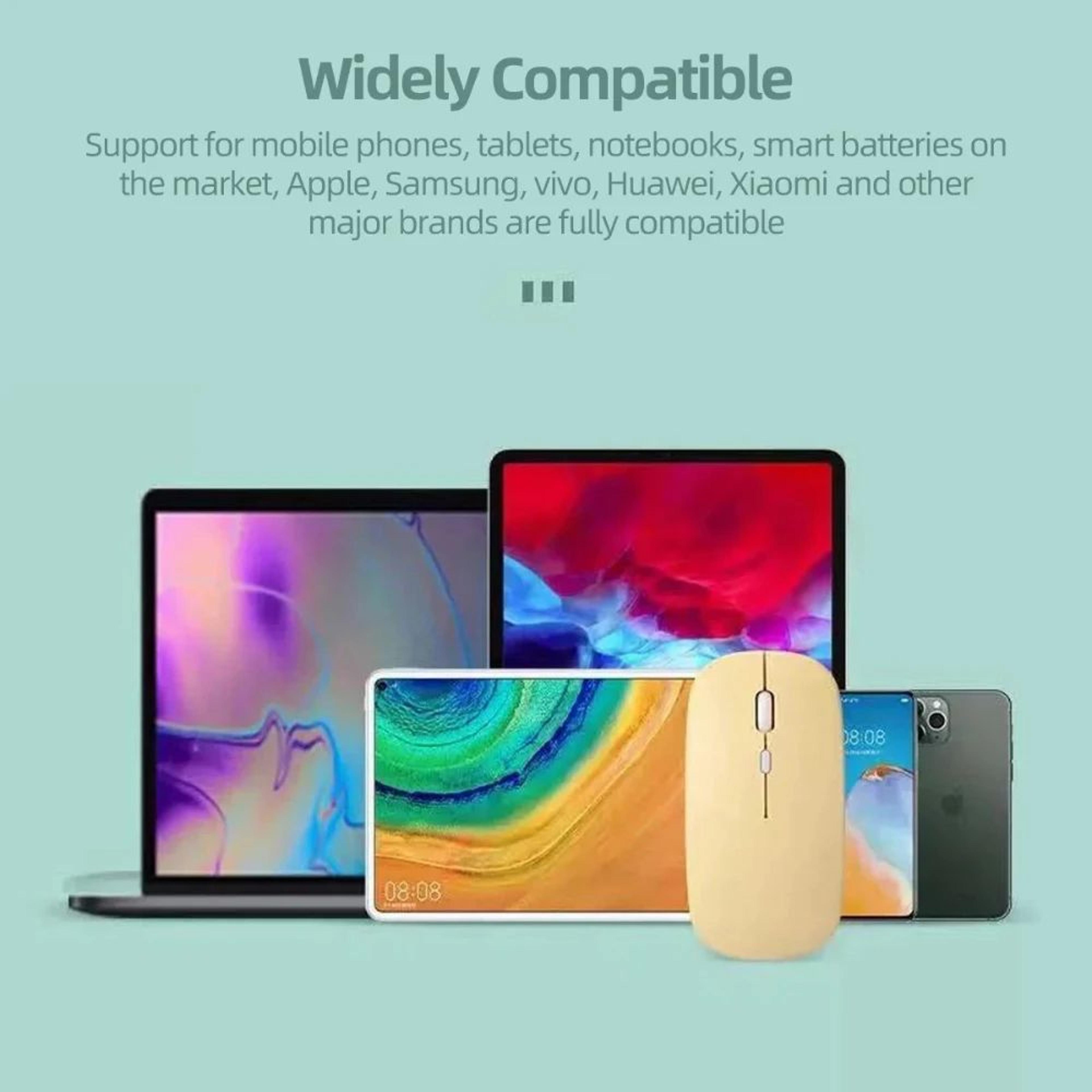 Morandi Silent DualMode Bluetooth Wireless Mouse TypeC Rechargeable Ergonomic Mouse For Laptop  PC 3