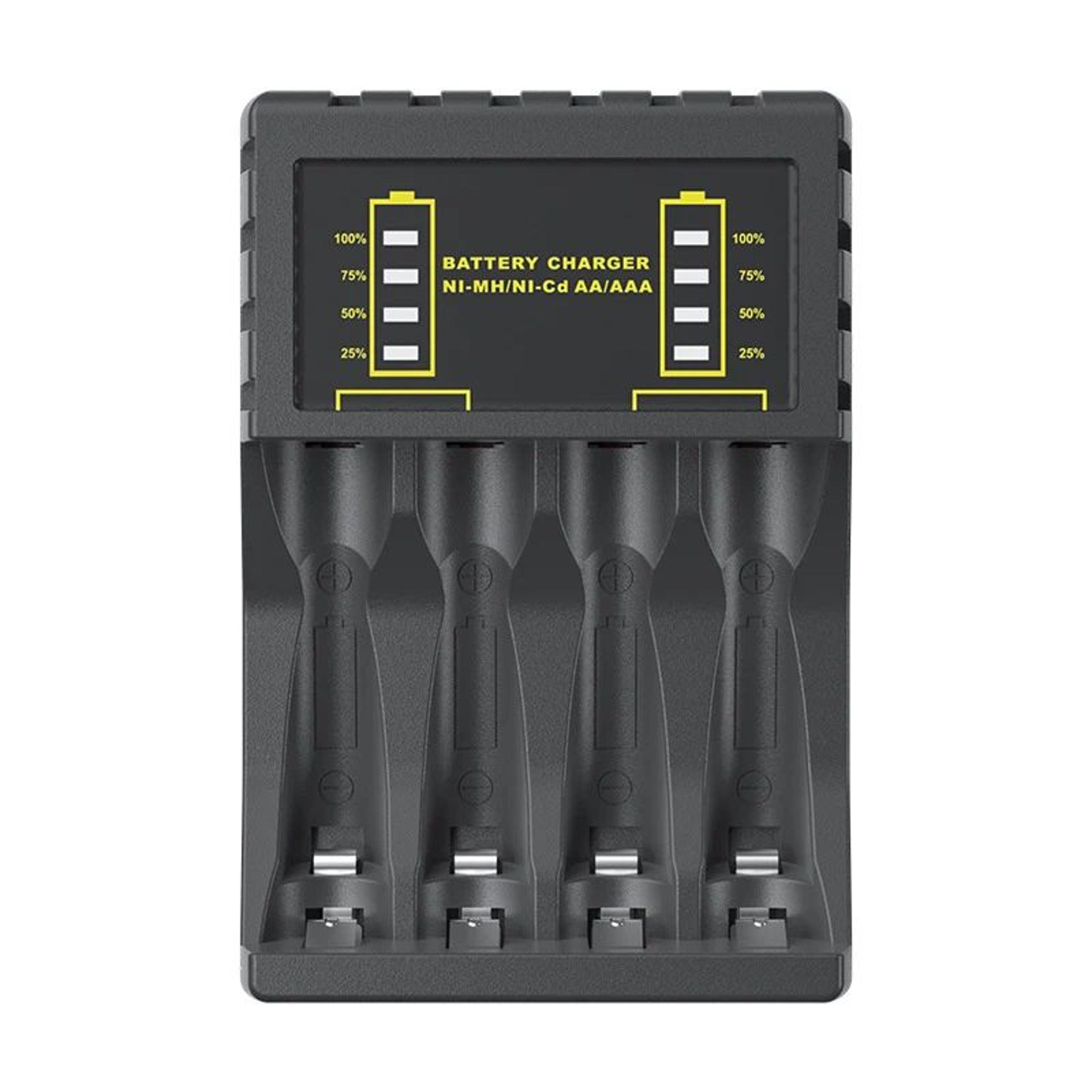 4Slot AA AAA Battery Charger USB Smart Charger With LED Indicators For Rechargeable Batteries 7