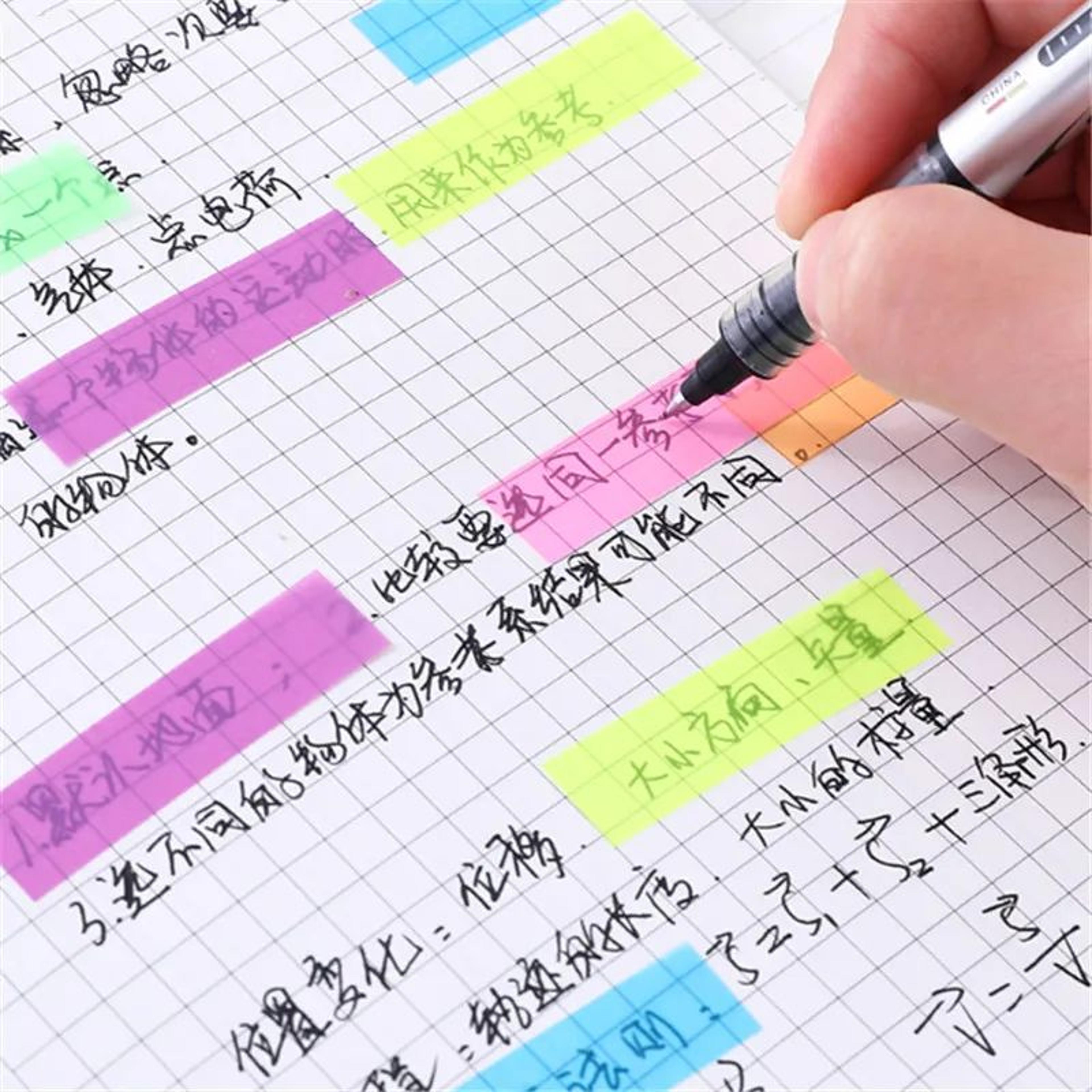 20pcs PET Page Markers Sticky Index Tabs Writable Arrow Flags For Books And Files 2
