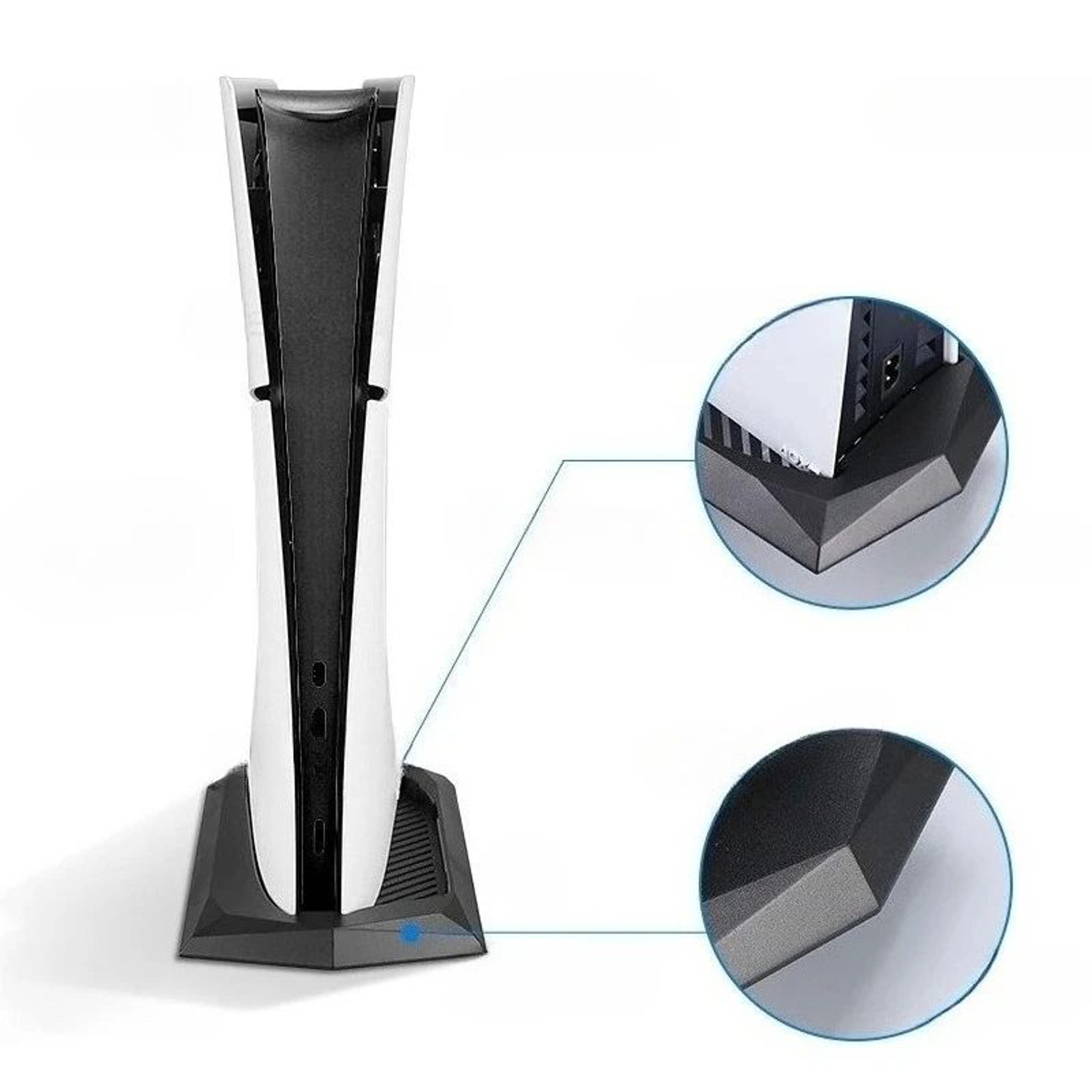 PS5 Slim Vertical Stand Base With Cooling Vents  Secure PS5 Slim Stand Base For A Cleaner Setup 3