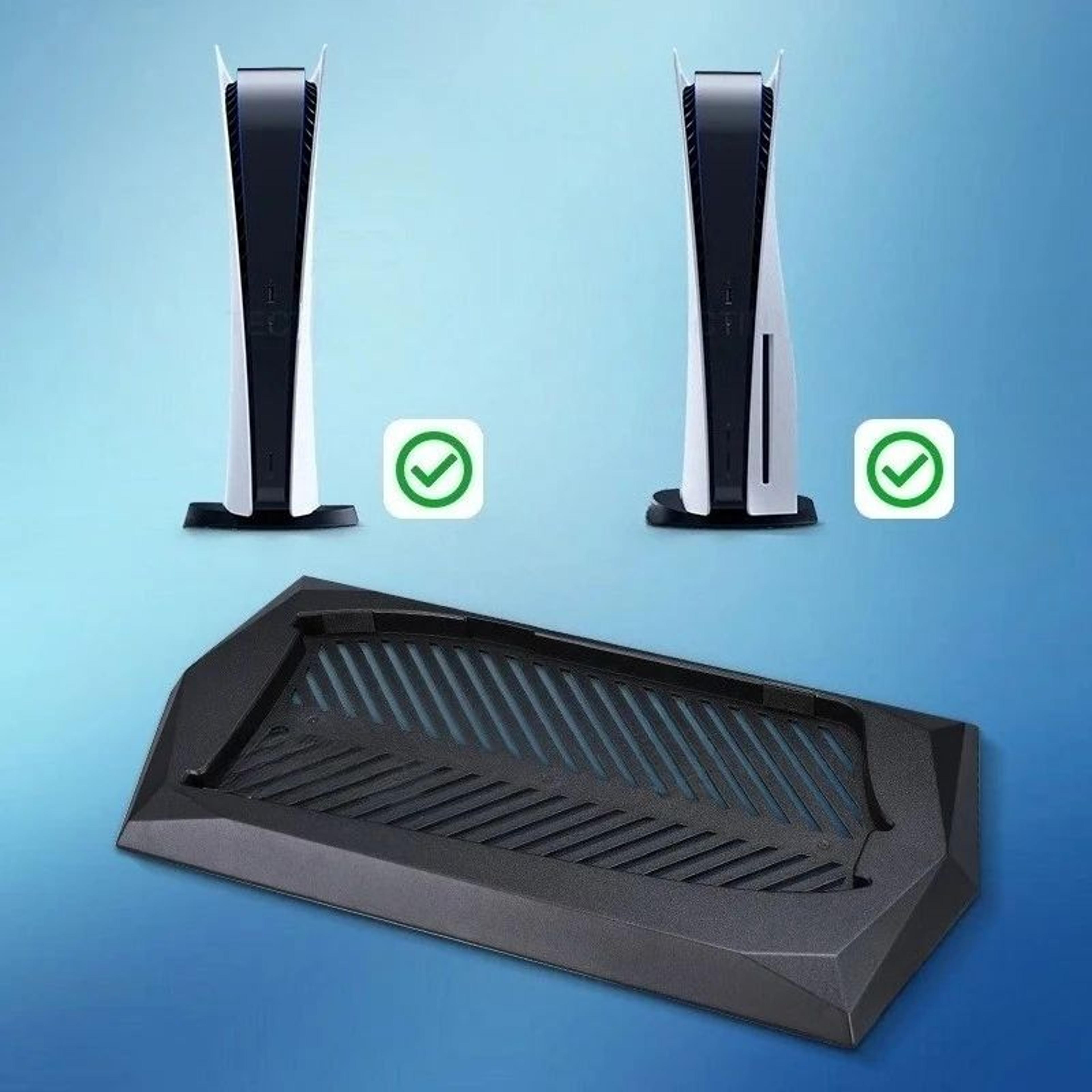 PS5 Slim Vertical Stand Base With Cooling Vents  Secure PS5 Slim Stand Base For A Cleaner Setup 4