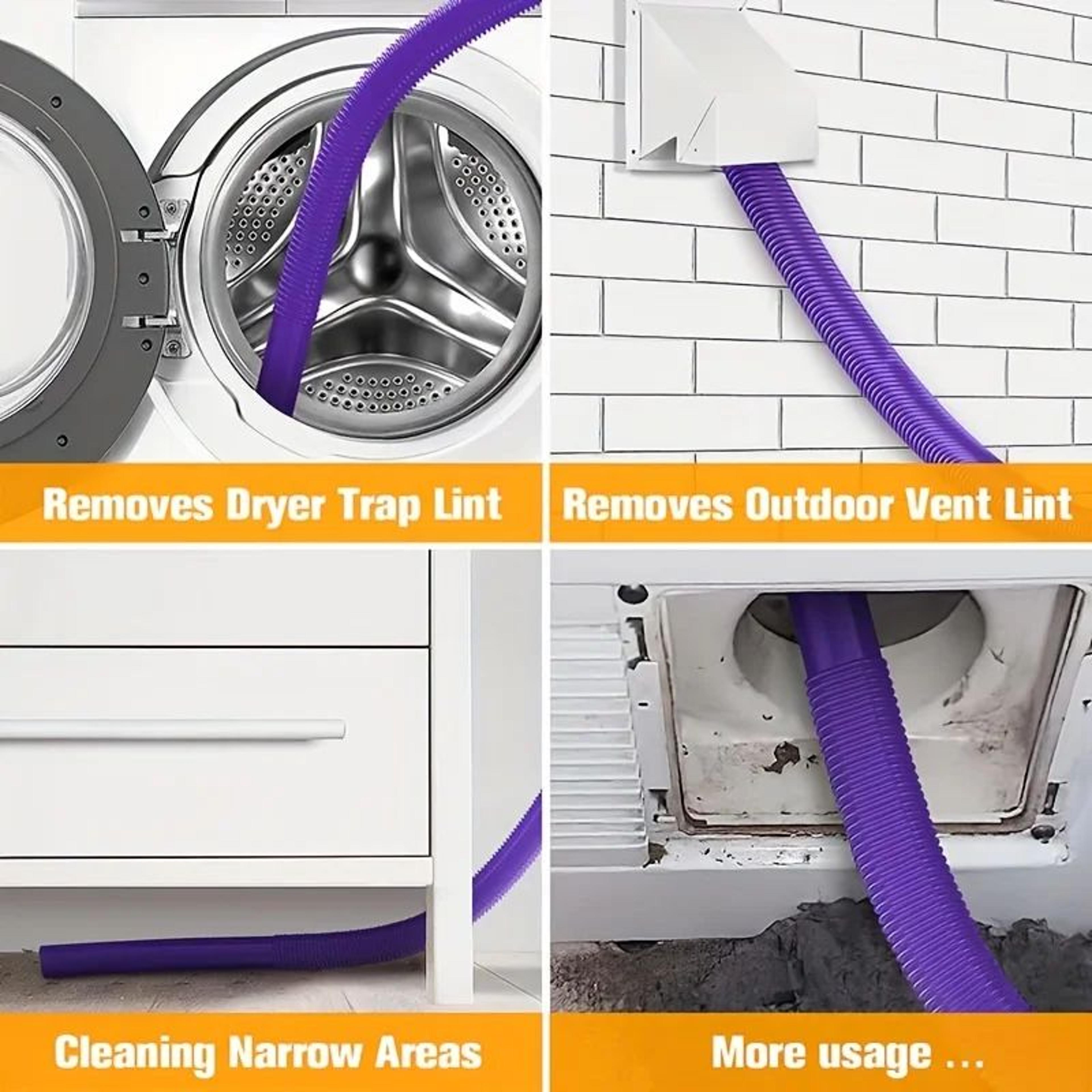 Dryer Vent Cleaner Kit Vacuum Hose Attachment For Dyson Lint Remover Vacuum Attachment 6