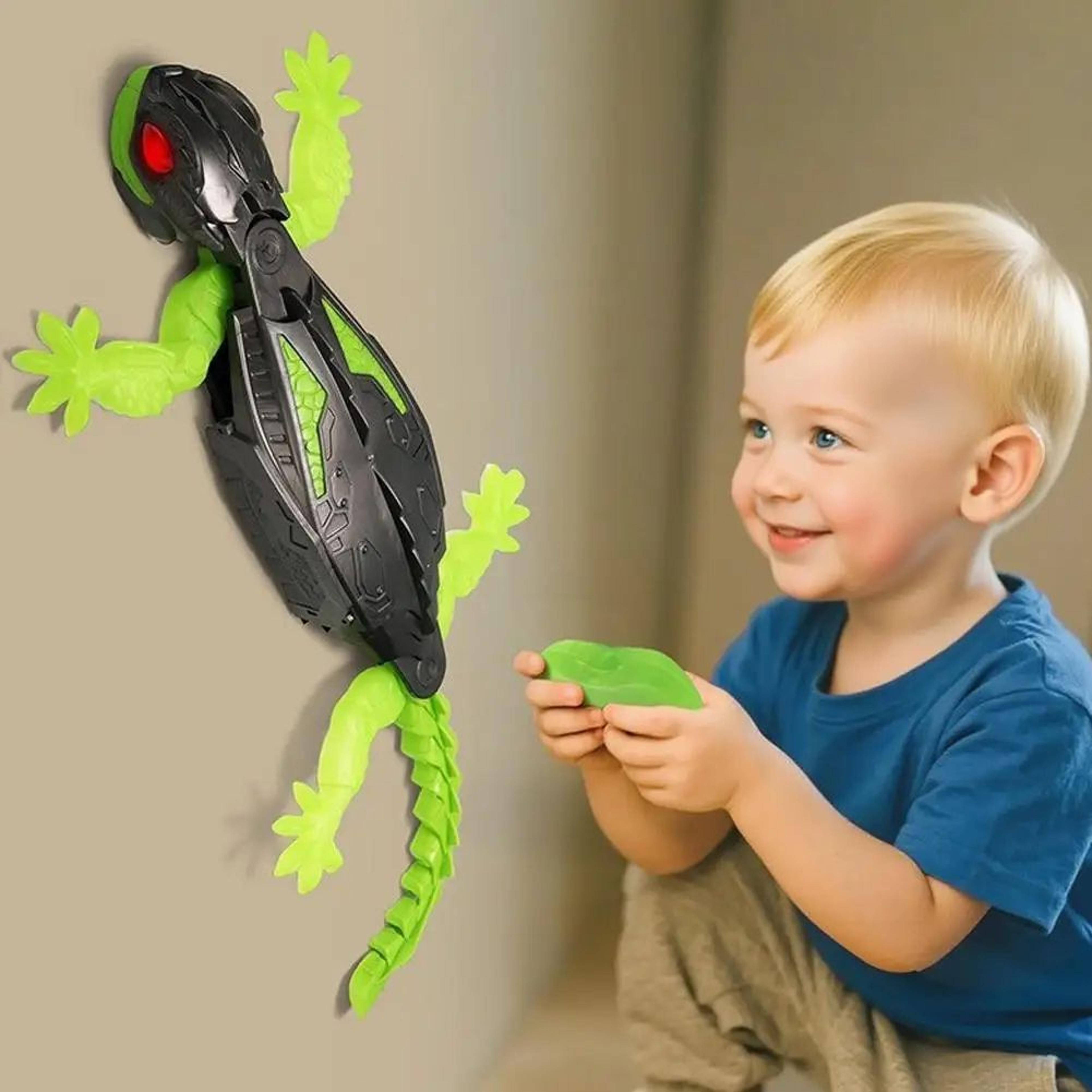 RC Wall Climbing Lizard Remote Control Gecko Robot Toy With LED Eyes For Pranks And Play 0