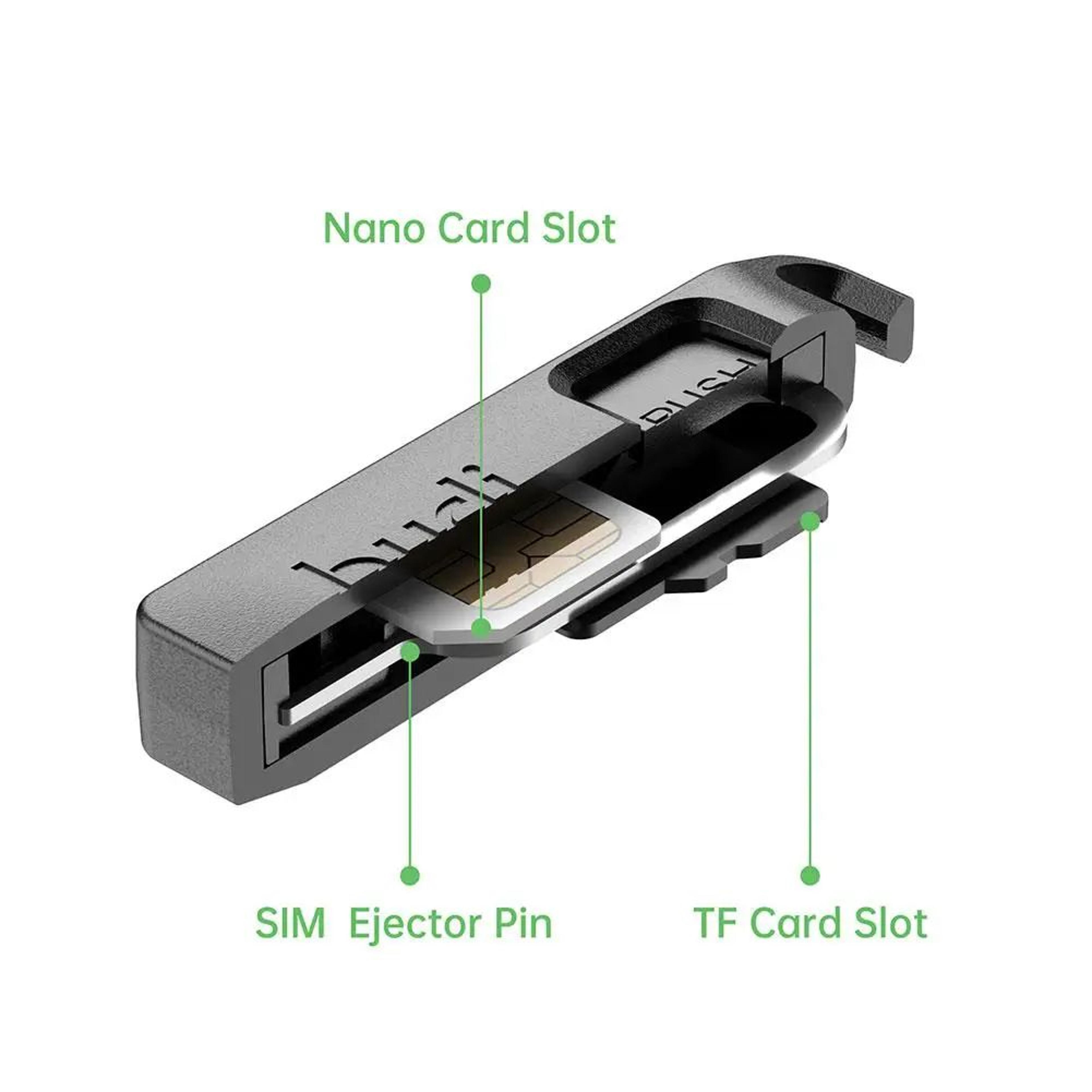 BUDI SIM Card Storage Case With Ejector Pin And AntiLost Lanyard Travel SIM Kit 4