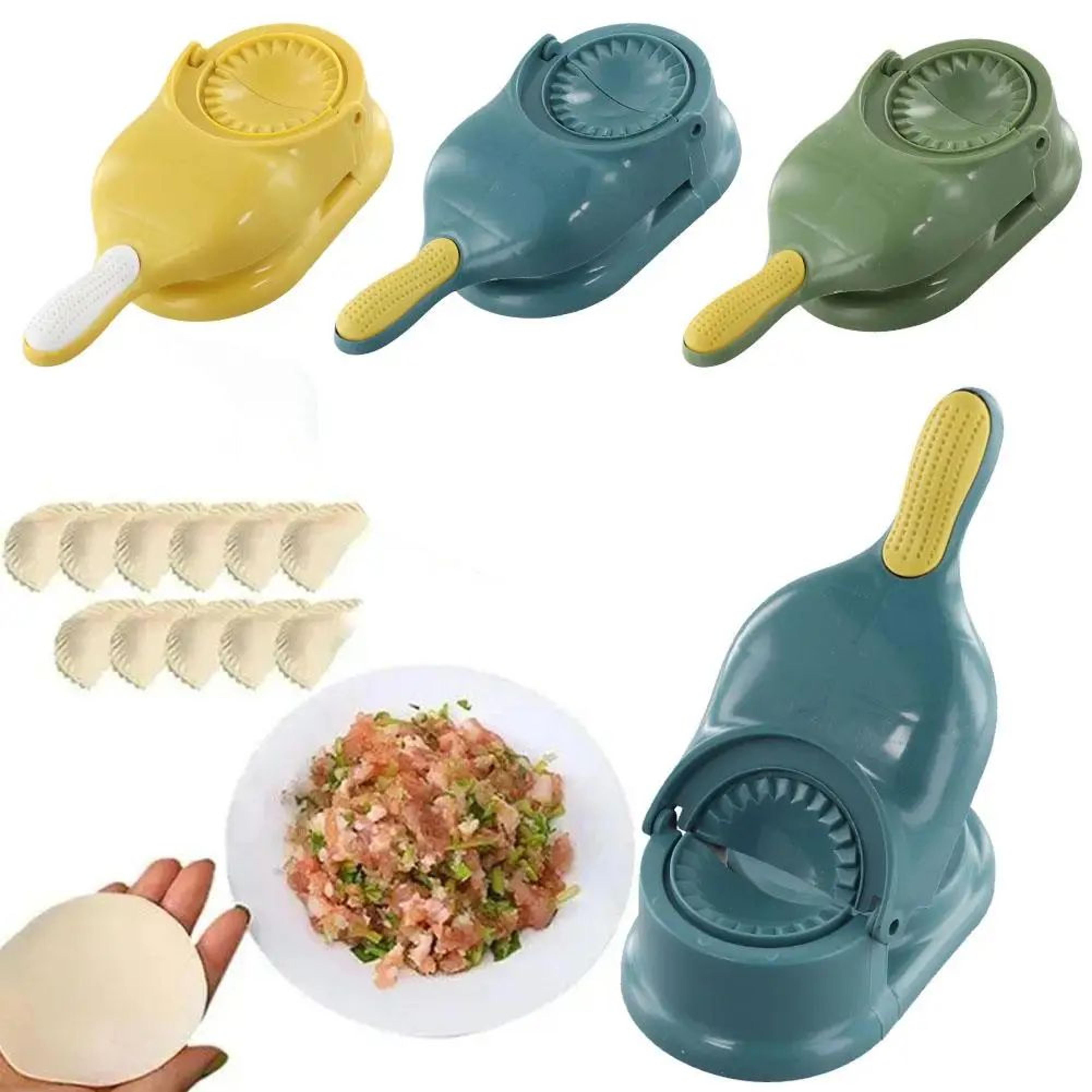2in1 Dumpling Maker Press  Dumpling Wrapper Maker Tool FoodGrade Plastic Fast FoldandSeal Mold 0