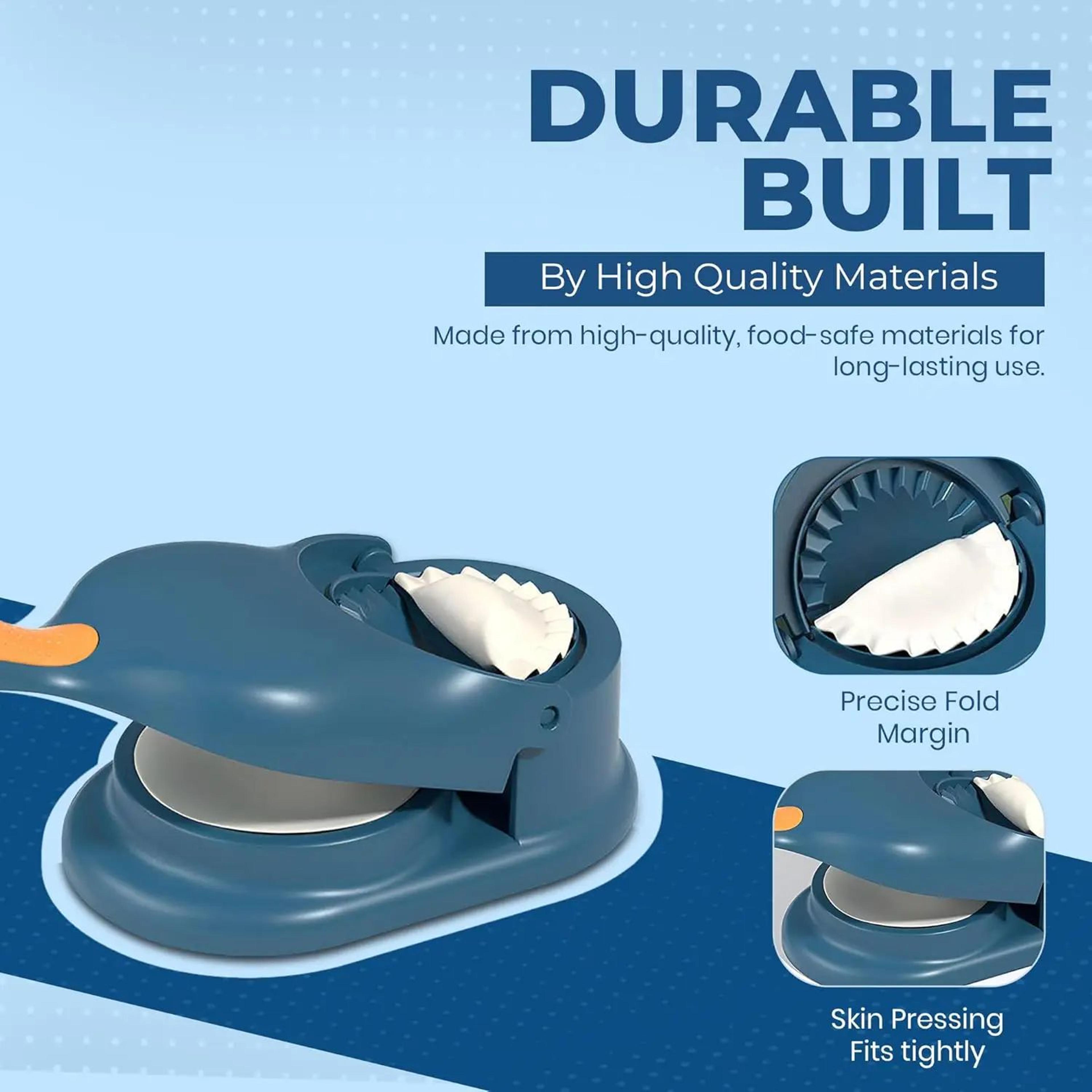 2in1 Dumpling Maker Press  Dumpling Wrapper Maker Tool FoodGrade Plastic Fast FoldandSeal Mold 2