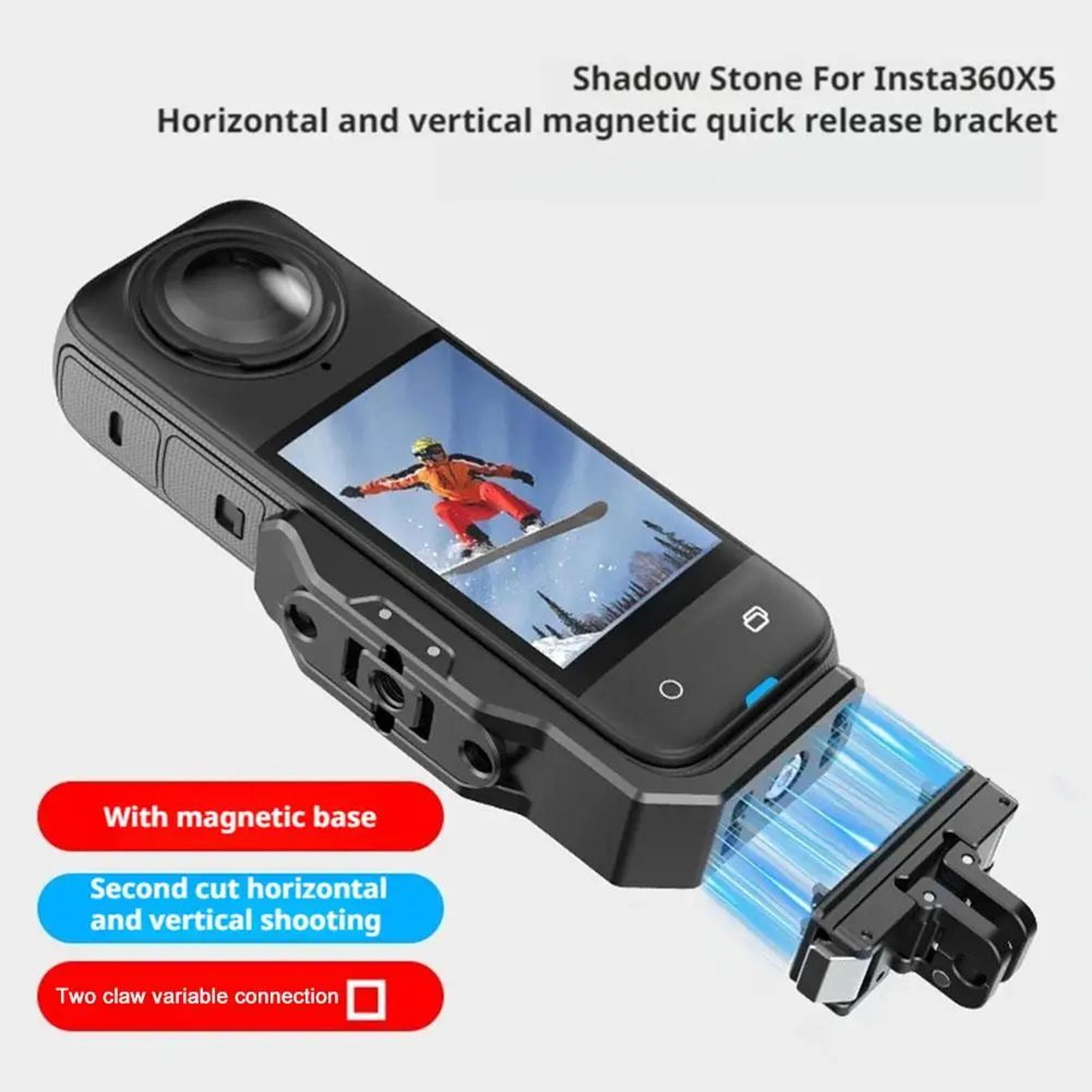 Insta360 X5X4 Magnetic LBracket VerticalHorizontal Quick Release Mount 0
