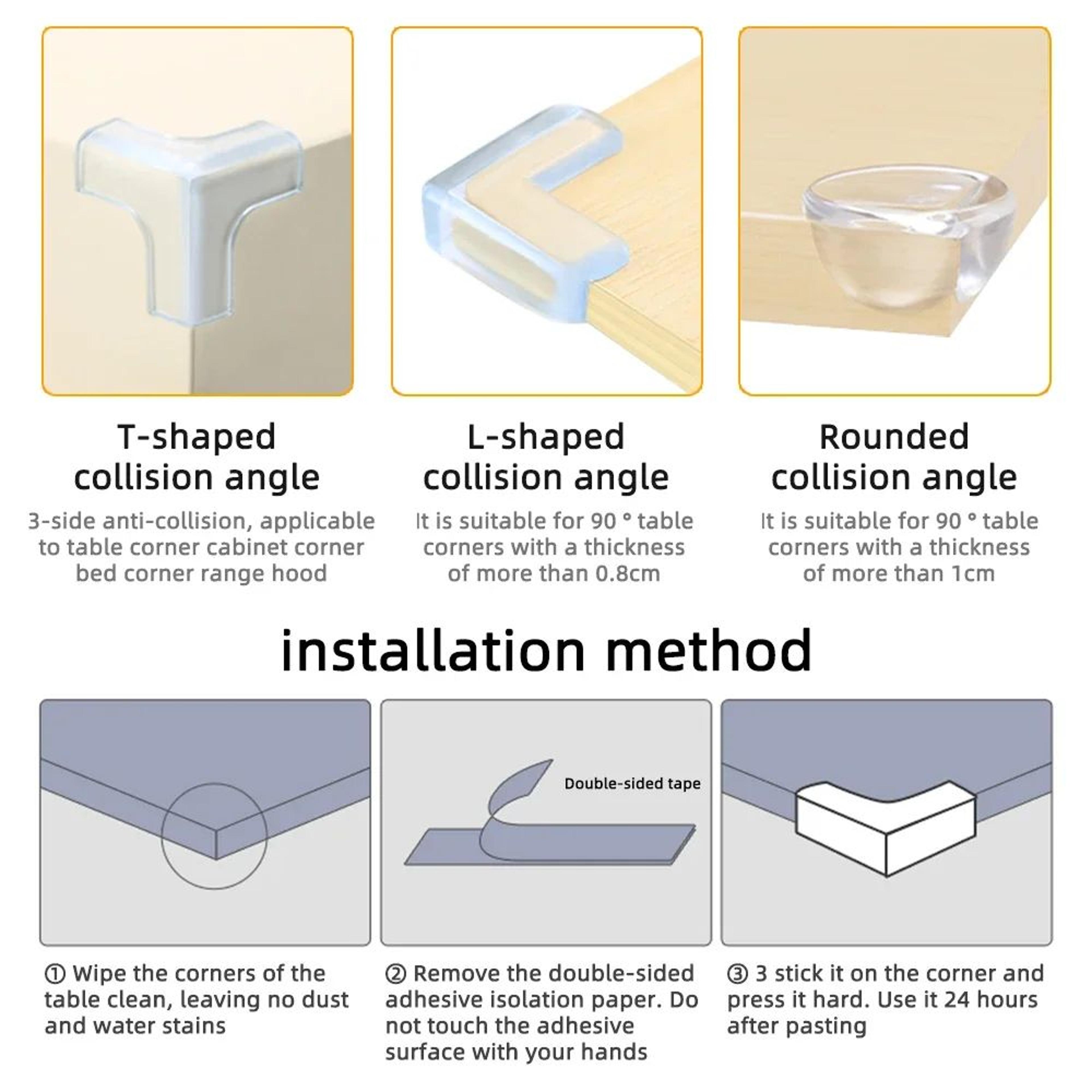 12Pack Baby Proofing Corner Protectors Set Silicone Corner Guards And Child Safety Outlet Covers 2