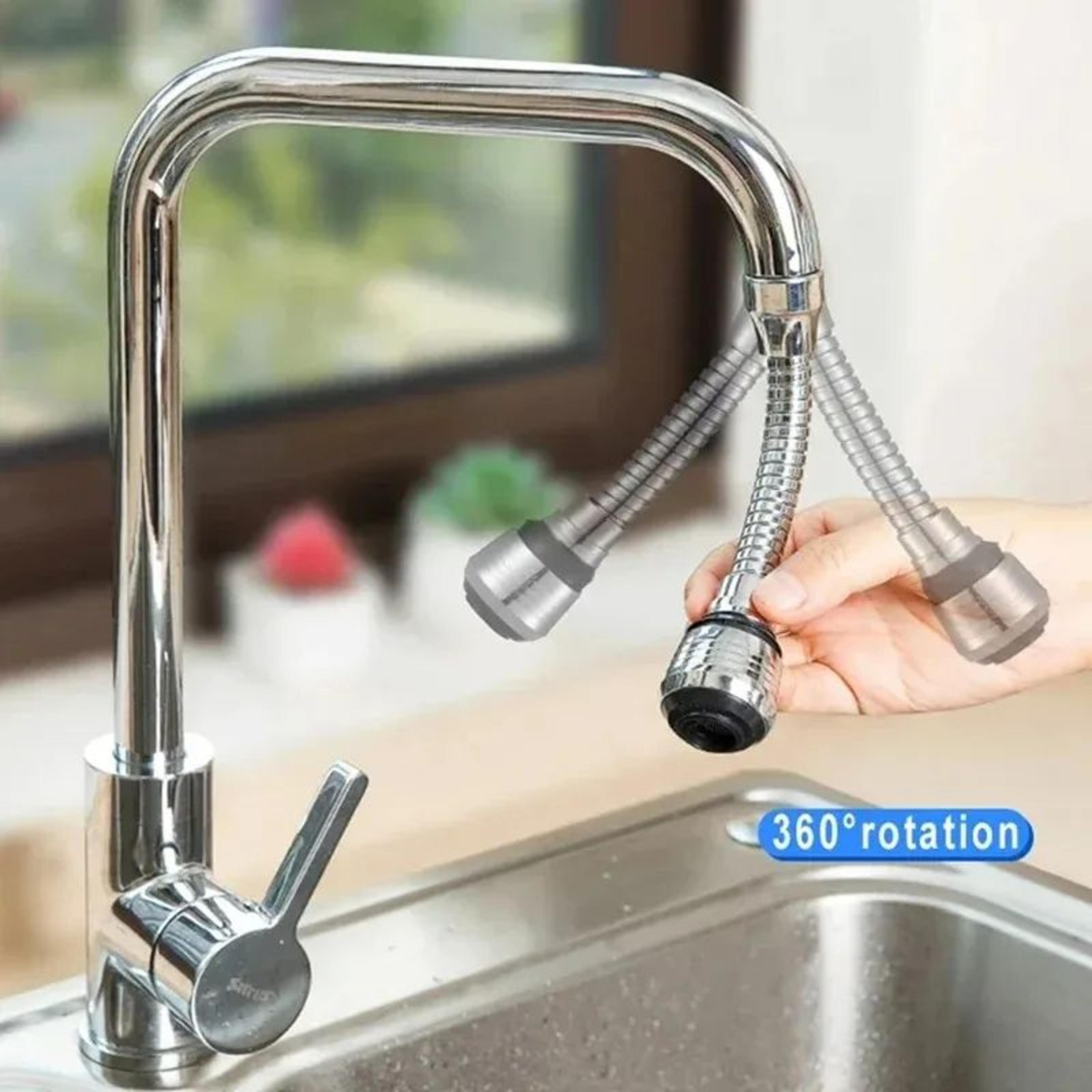 360 Rotating Kitchen Faucet Sprayer Attachment AntiSplash Faucet Extender With Universal Tap Nozzle 2