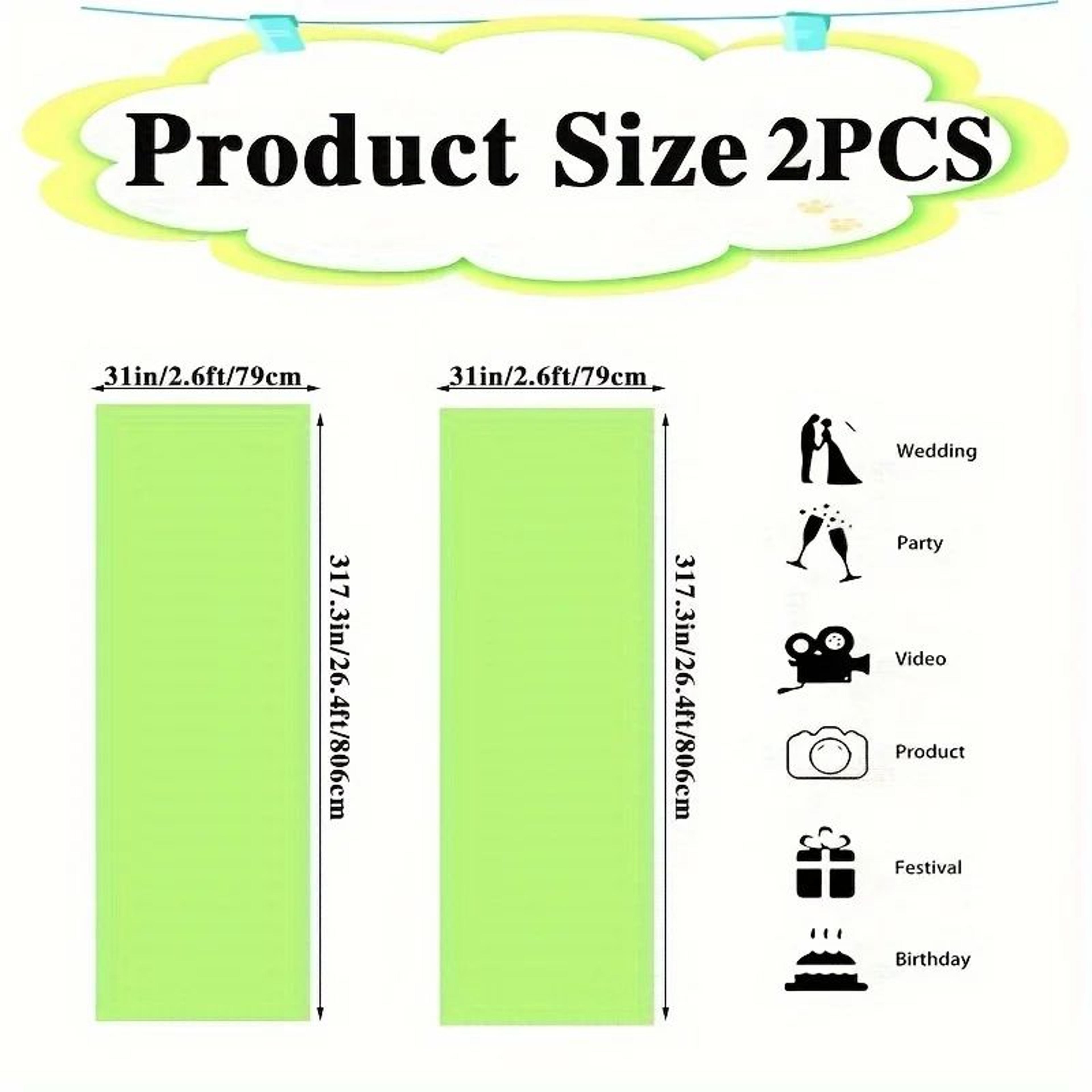 Black Polyester Tulle Draping Fabric Set 2pcs X 315 In For Wedding Arch  Party Backdrops 5