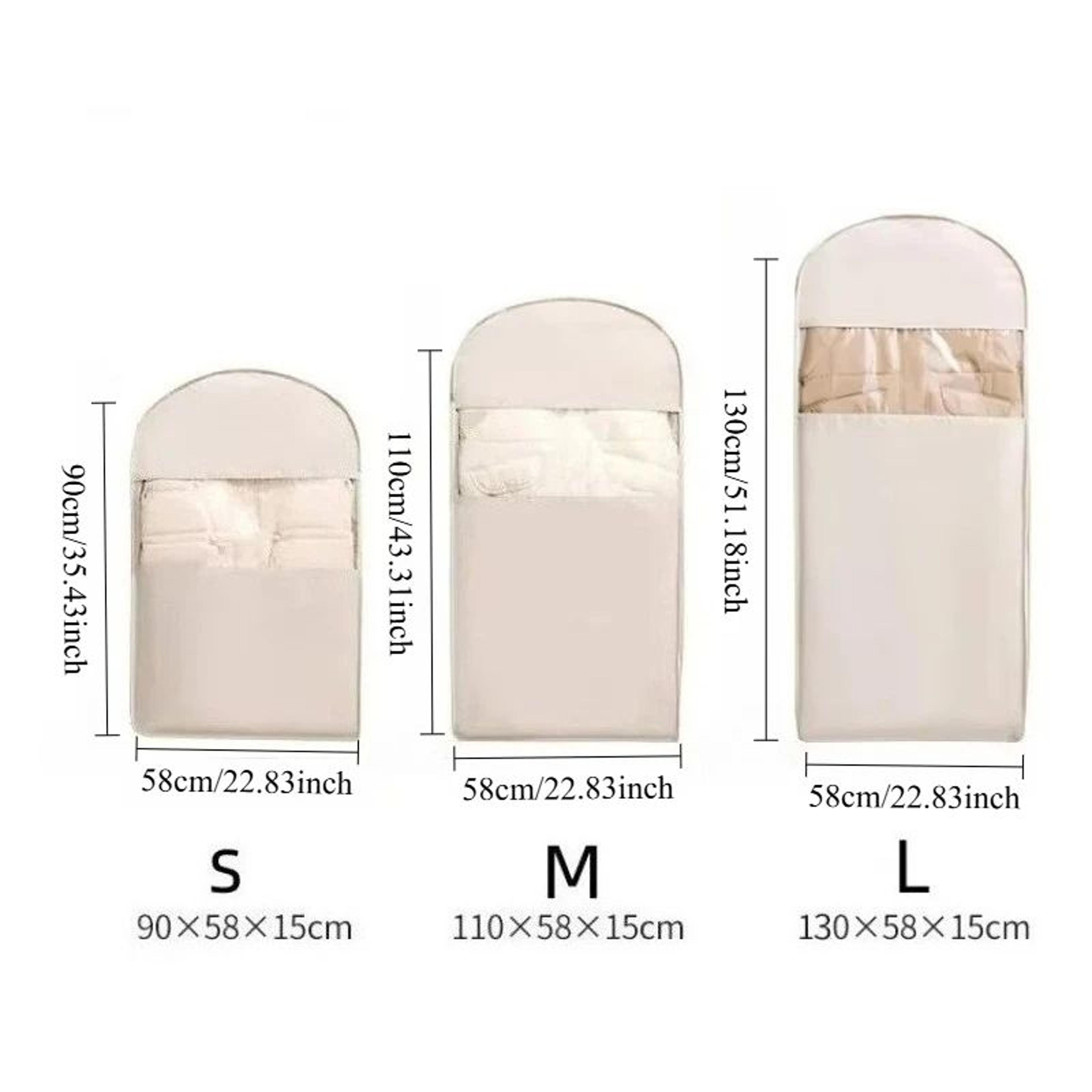 Hanging Compression Storage Bag For Winter Coats  Visible Dustproof Garment Cover SpaceSaving Wardr 2