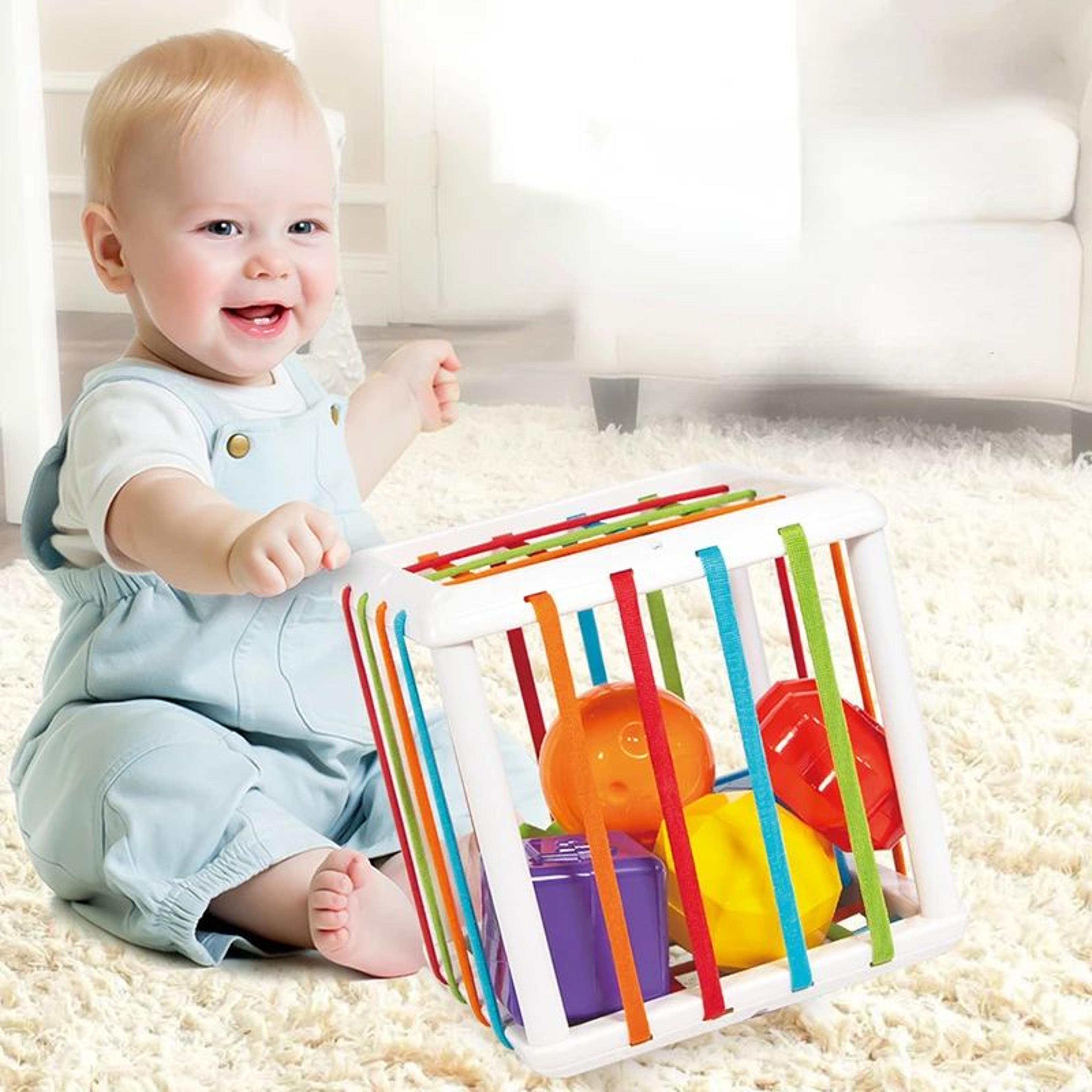 Montessori Rainbow Sensory Grasping Toy For Babies 012 Months Early Learning Rattle 2