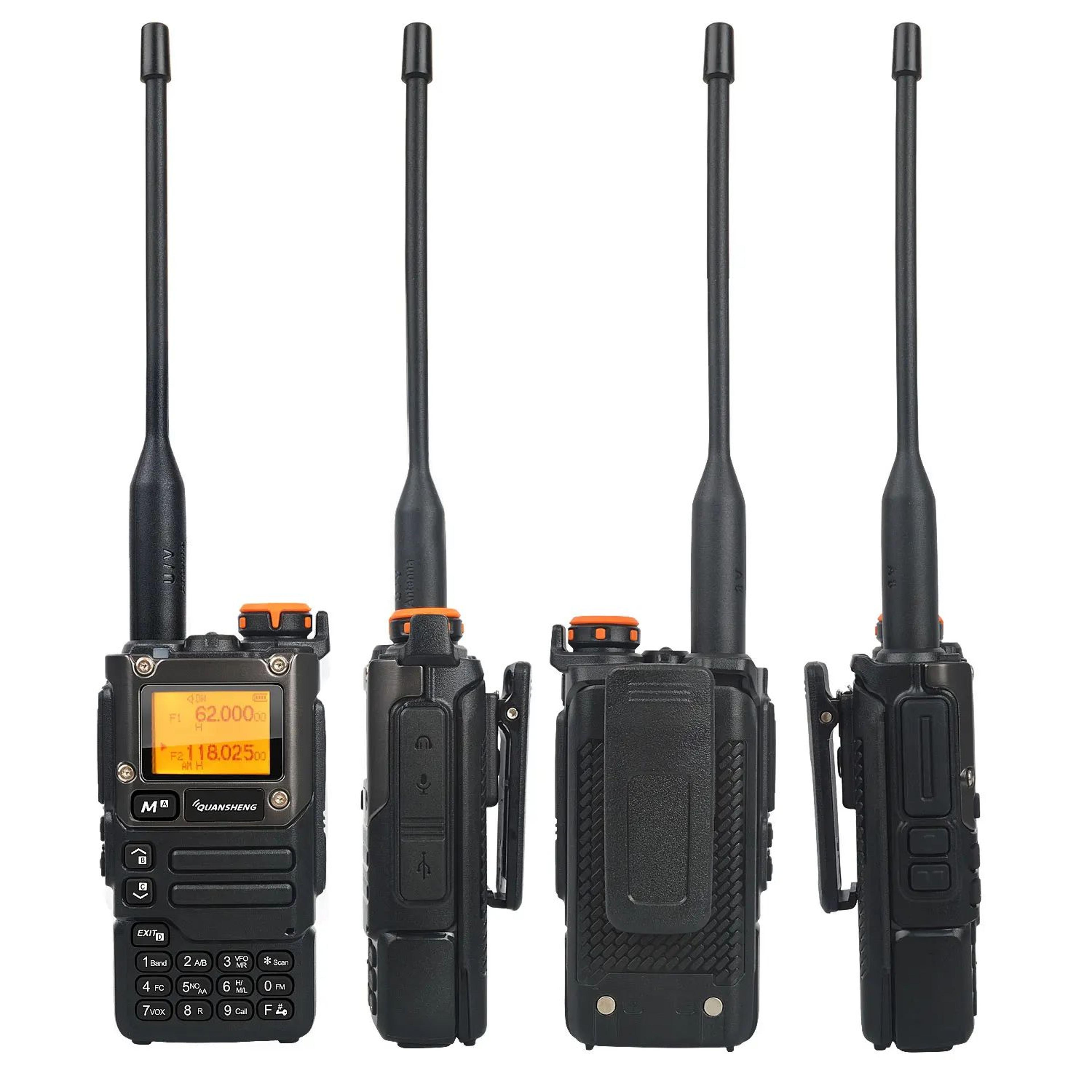 Quansheng UVK58 MultiBand TwoWay Radio With Air Band Receive DTMF  Fast Frequency Scan 5