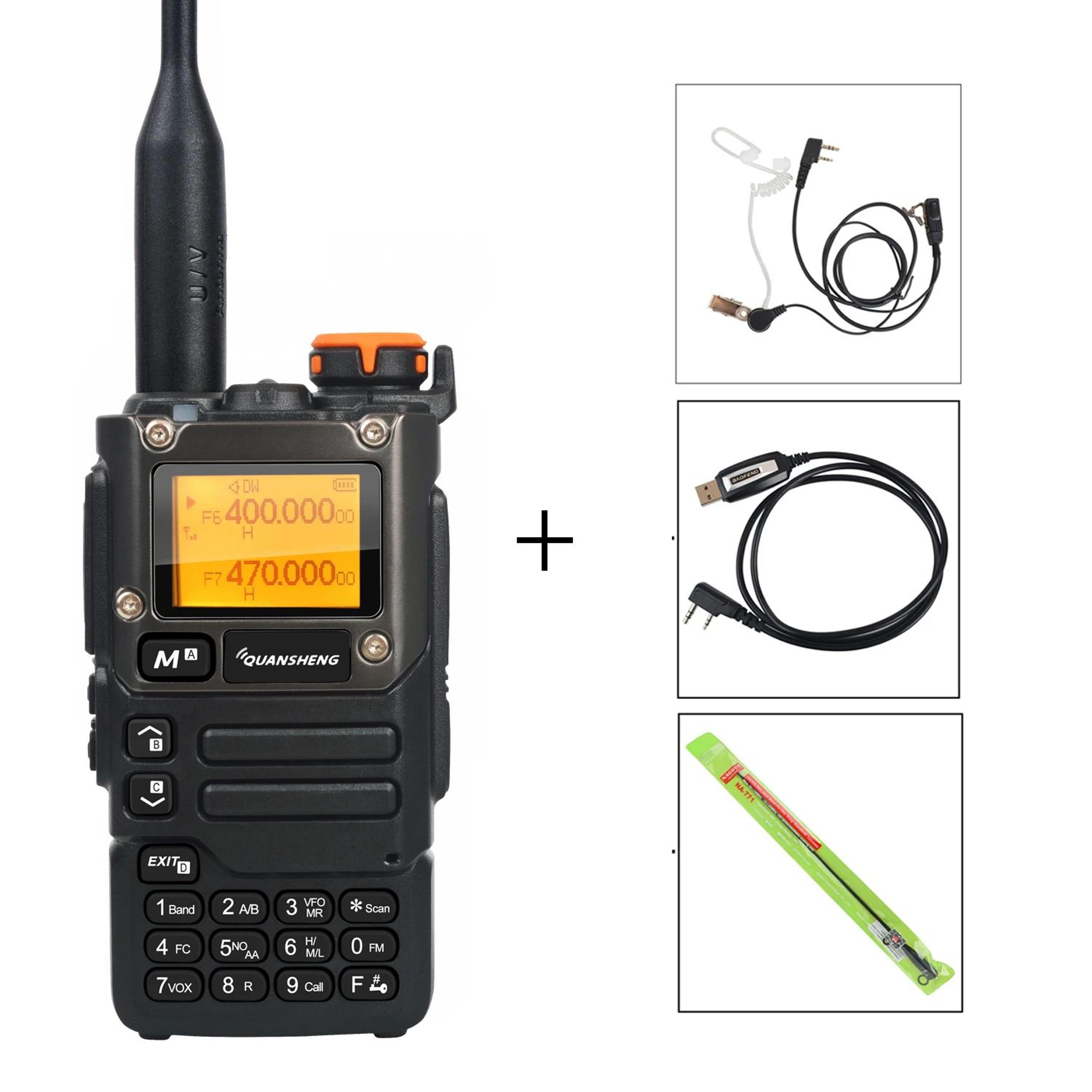 Quansheng UVK58 MultiBand TwoWay Radio With Air Band Receive DTMF  Fast Frequency Scan 17