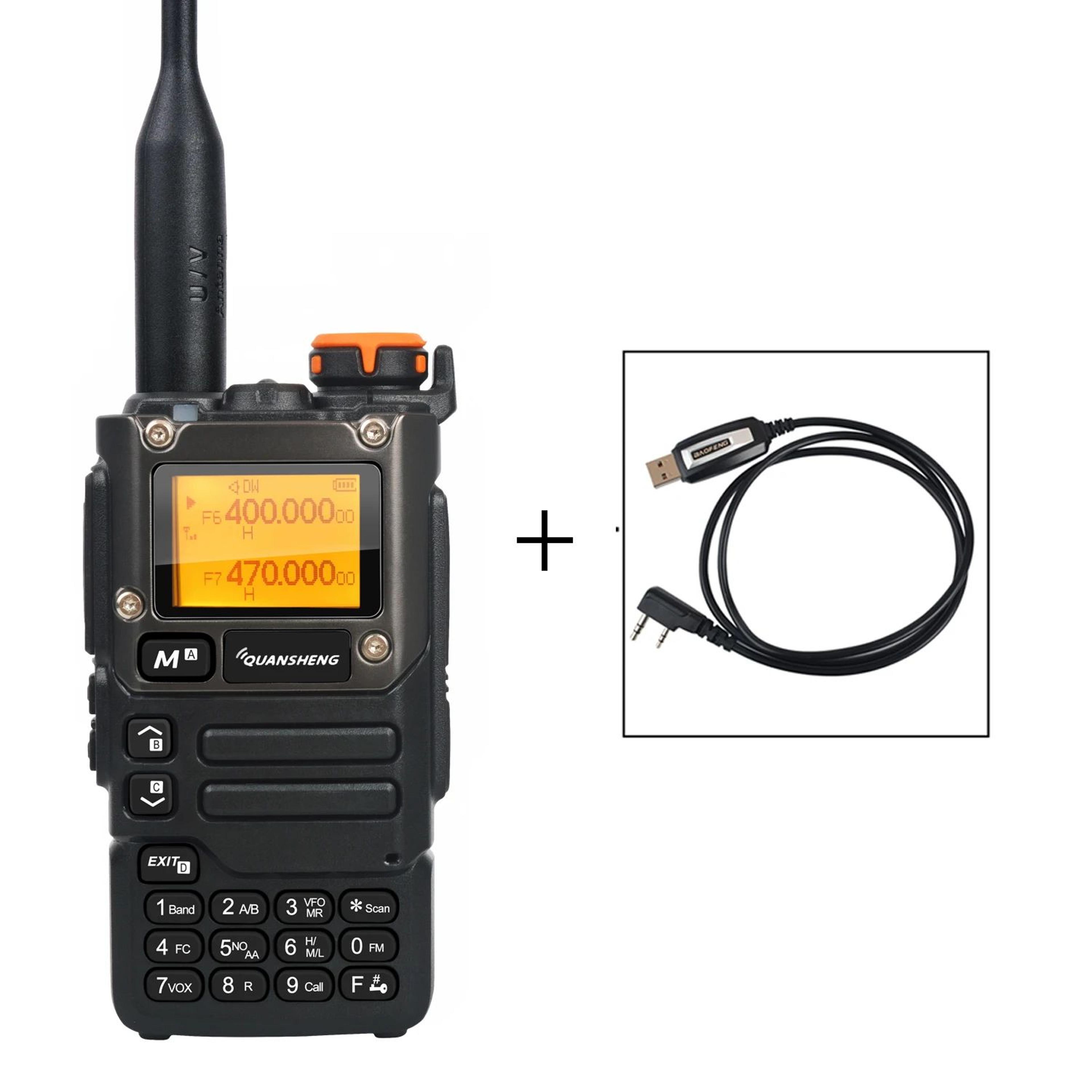 Quansheng UVK58 MultiBand TwoWay Radio With Air Band Receive DTMF  Fast Frequency Scan 7
